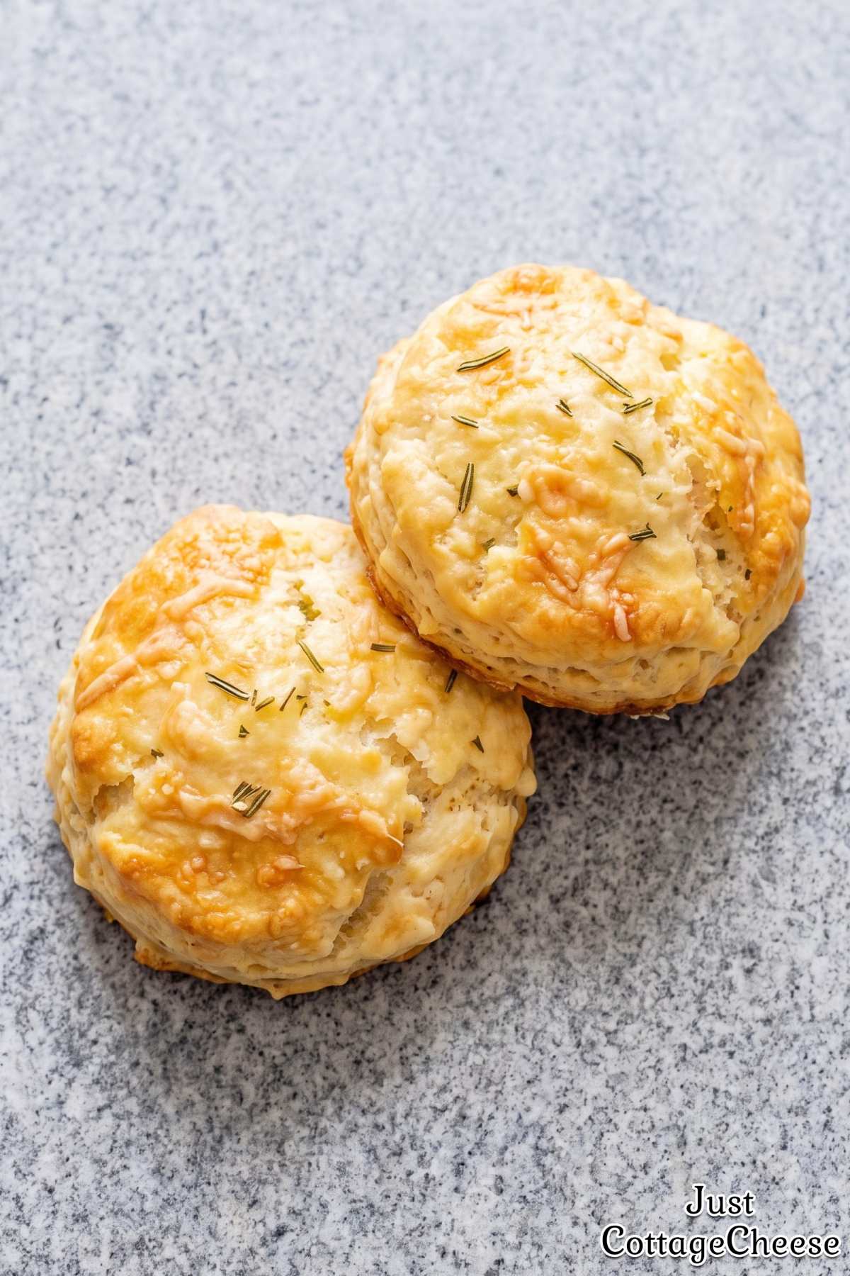 Air fried rosemary parmesan biscuits