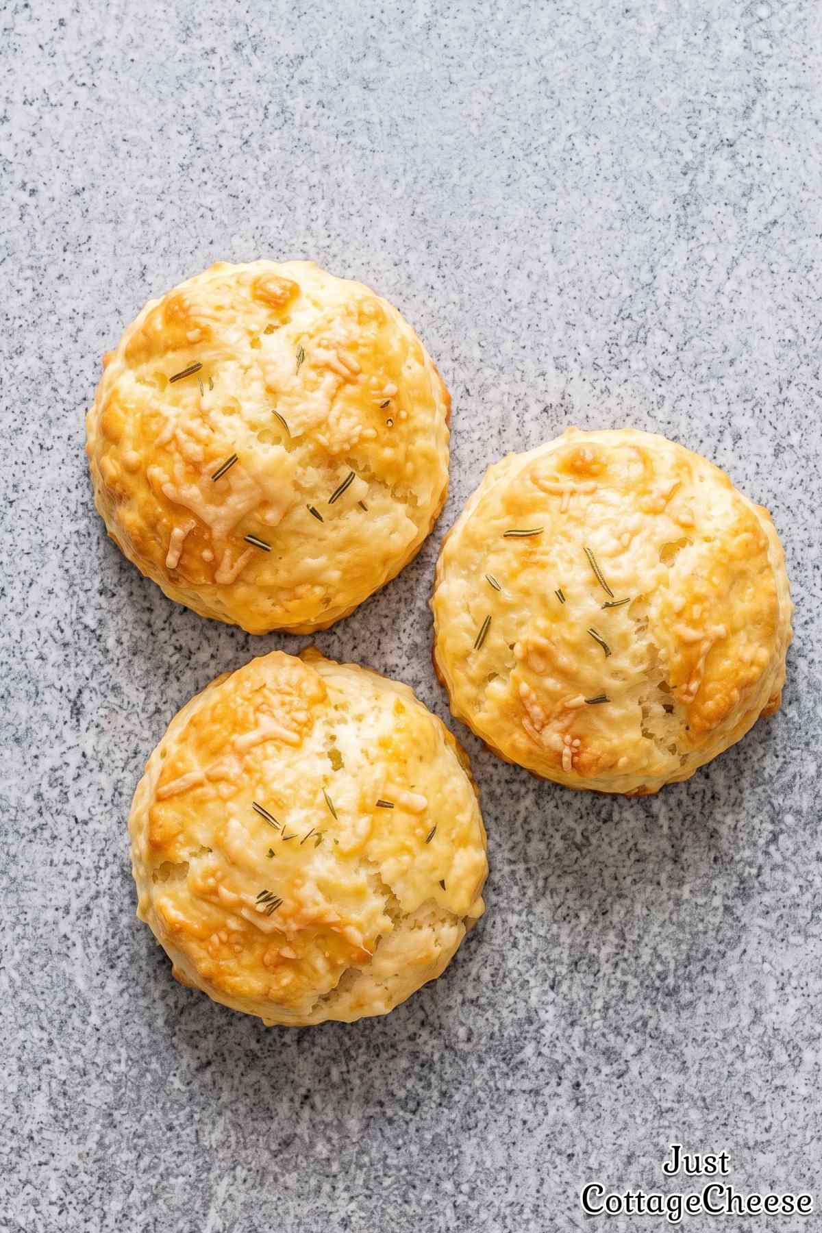 Flaky rosemary parmesan biscuits