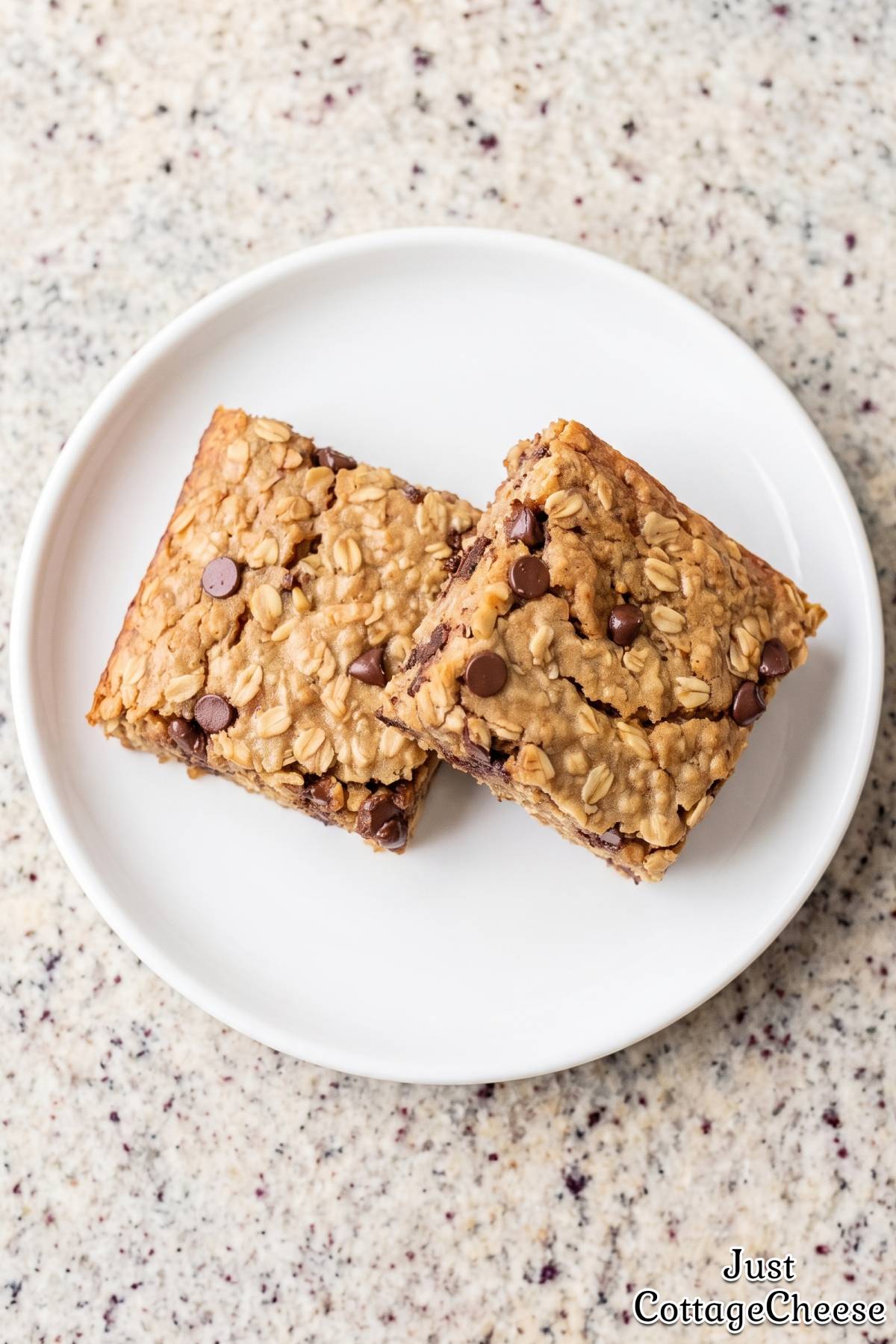 Moist banana chocolate chip squares