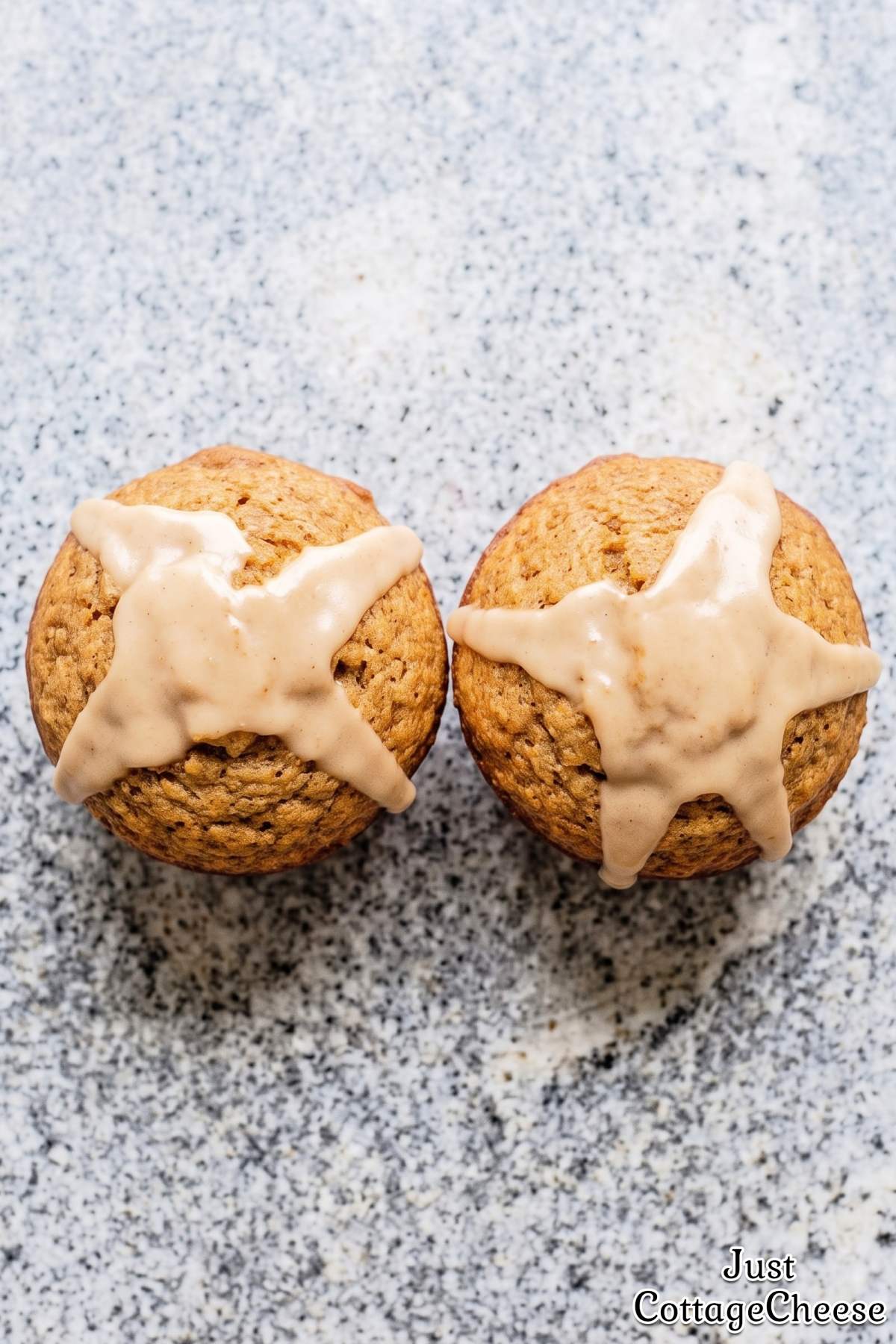 Sweet chai muffins made with cottage cheese