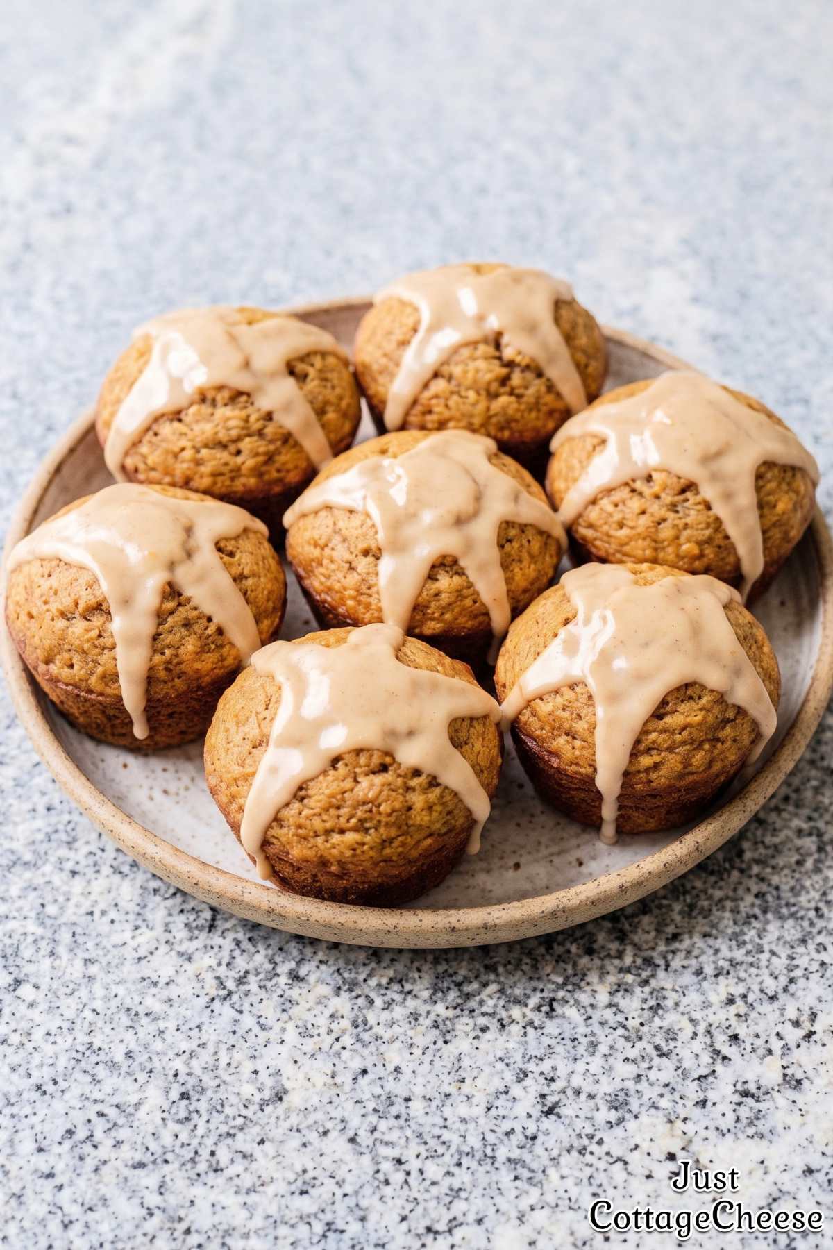 Fluffy chai muffins with cottage cheese