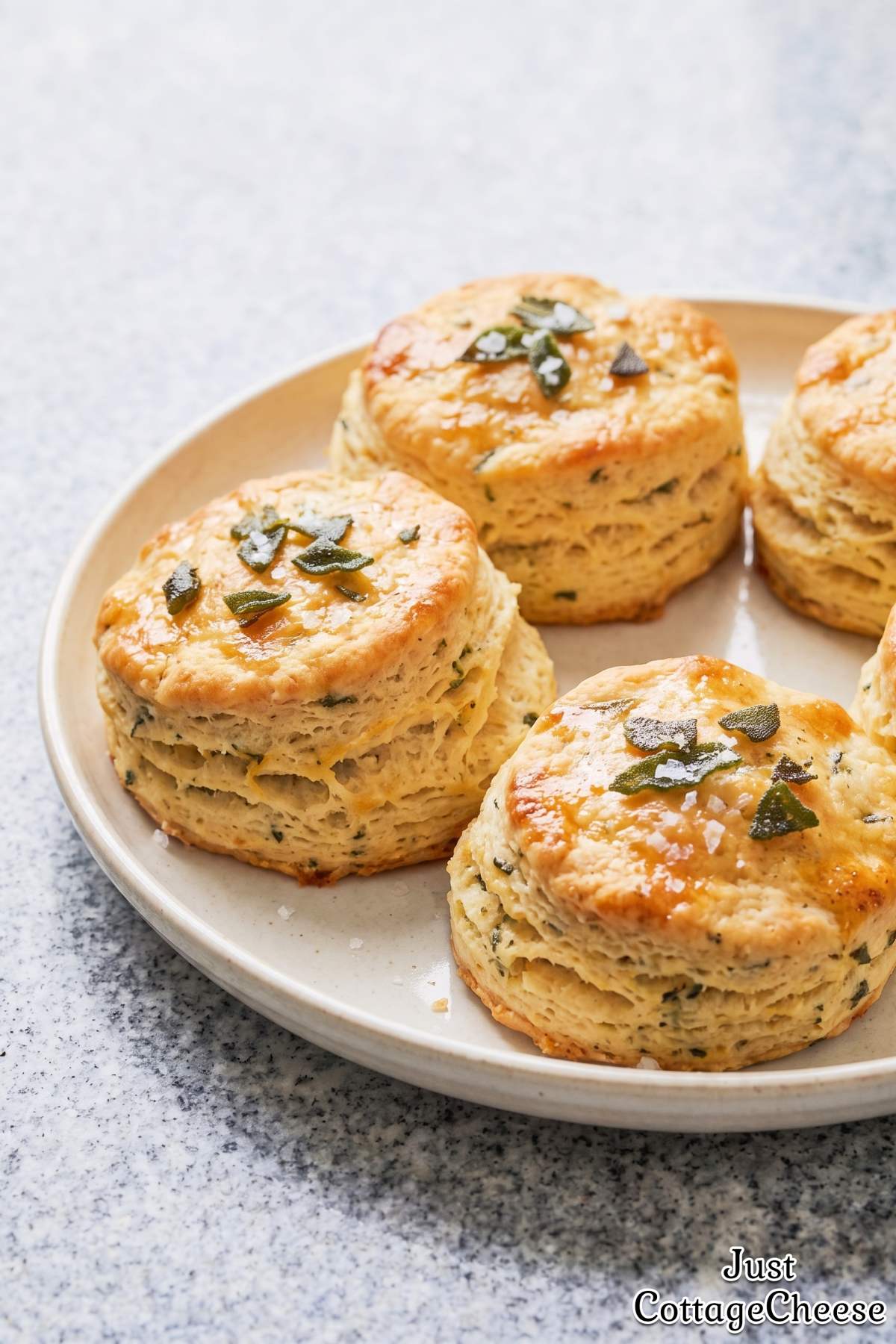 Rustic brown butter sage biscuits
