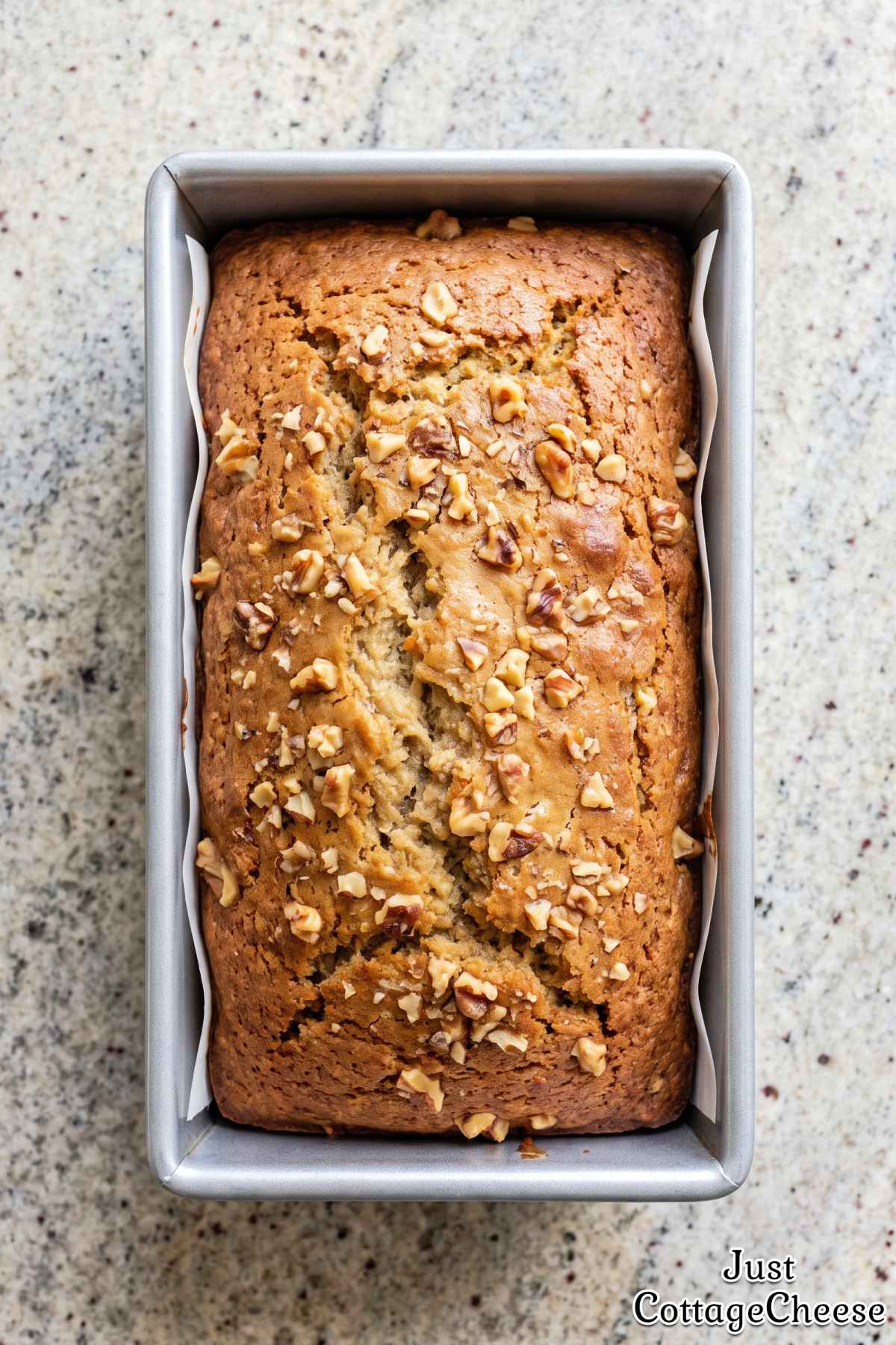 Brown sugar banana bread slice