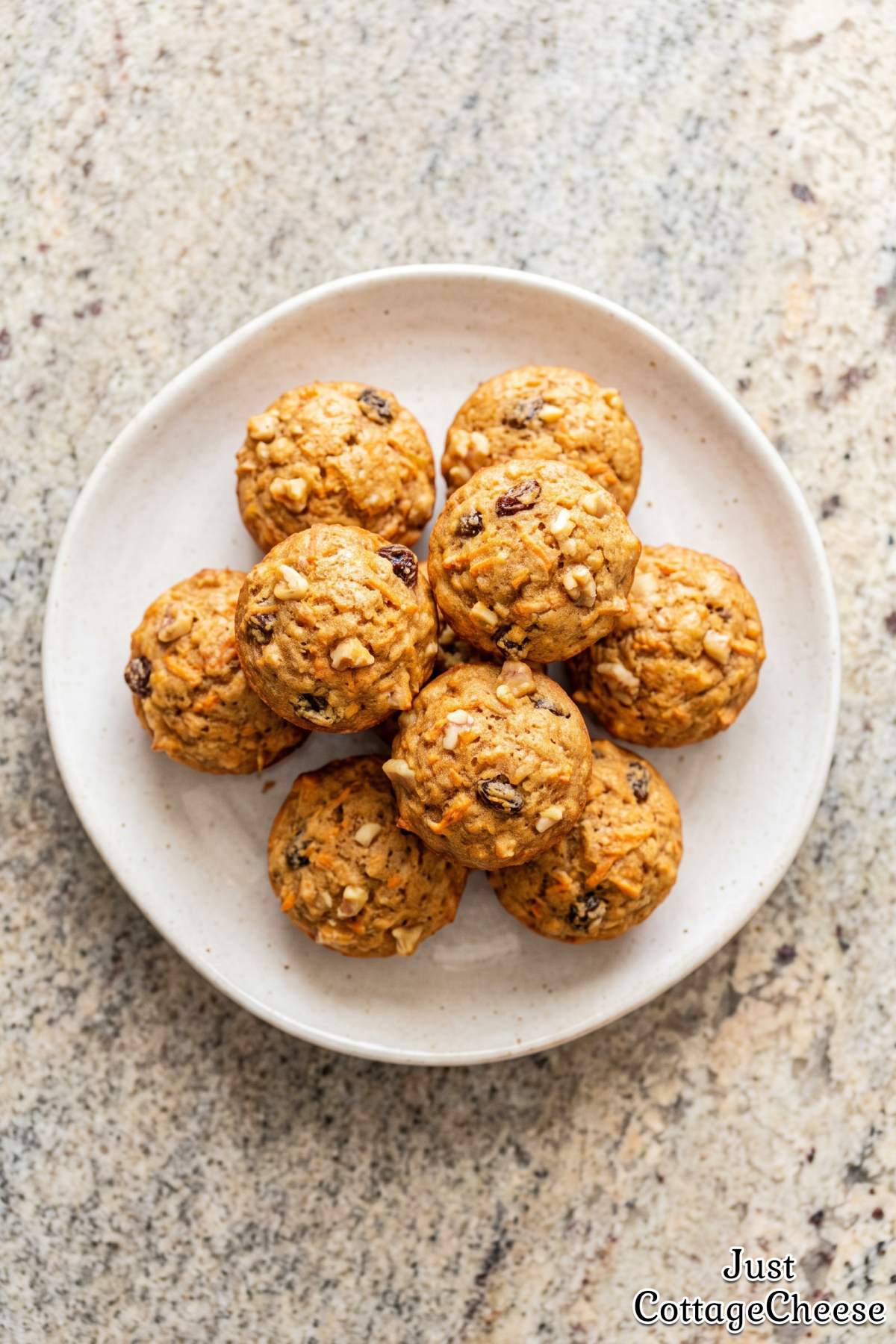 Healthy cottage cheese carrot bites