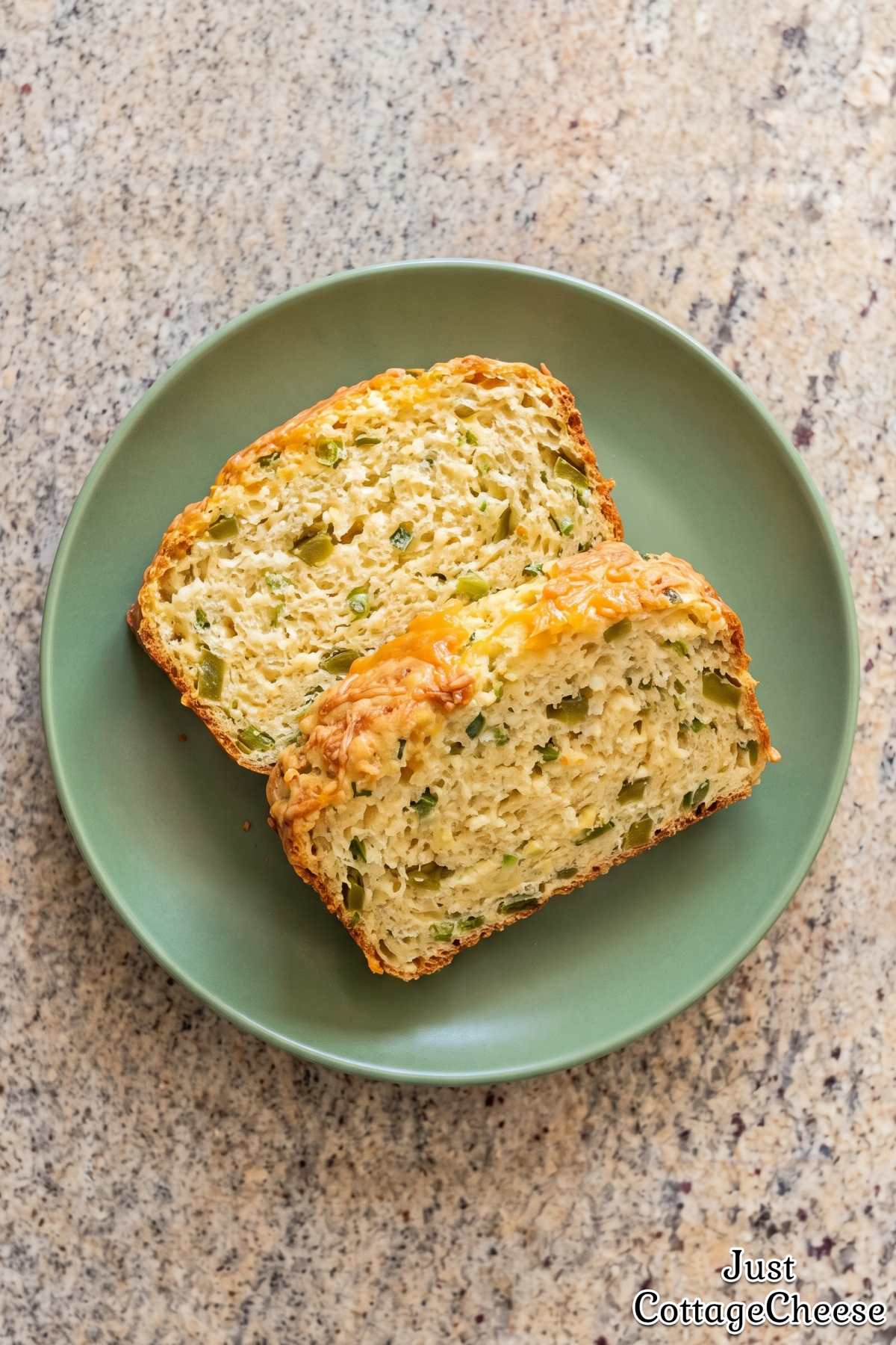 Soft cottage cheese jalapeno loaf
