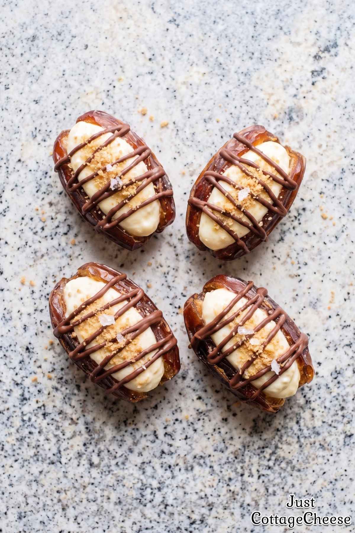 Homemade cottage cheese stuffed dates recipe