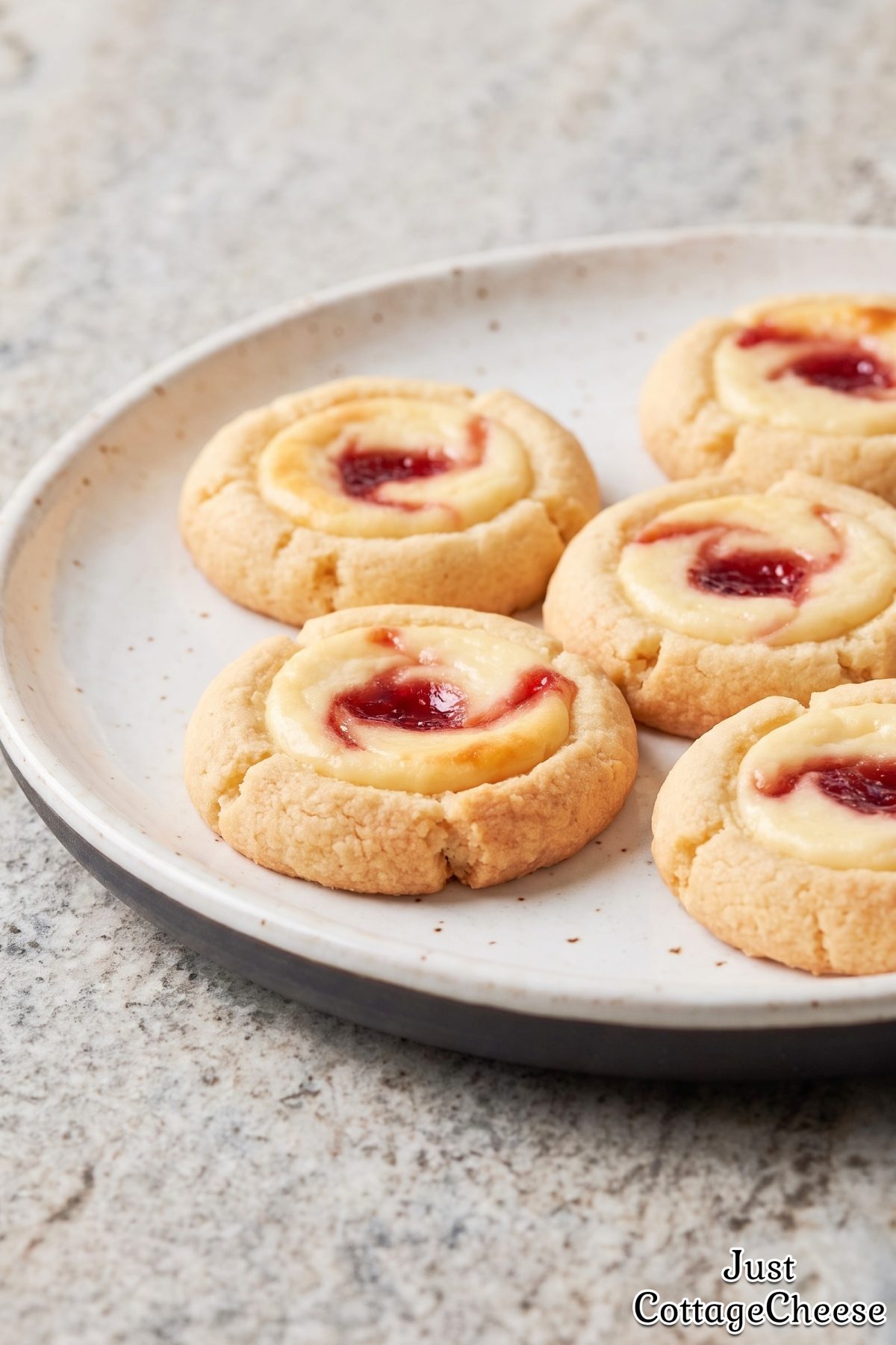 Sweet cottage cheese cheesecake cookies