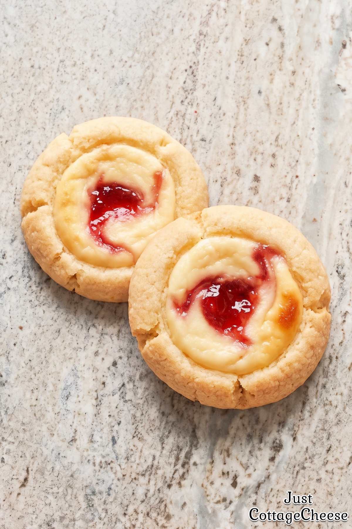 Easy cheesecake thumbprint cookie recipe