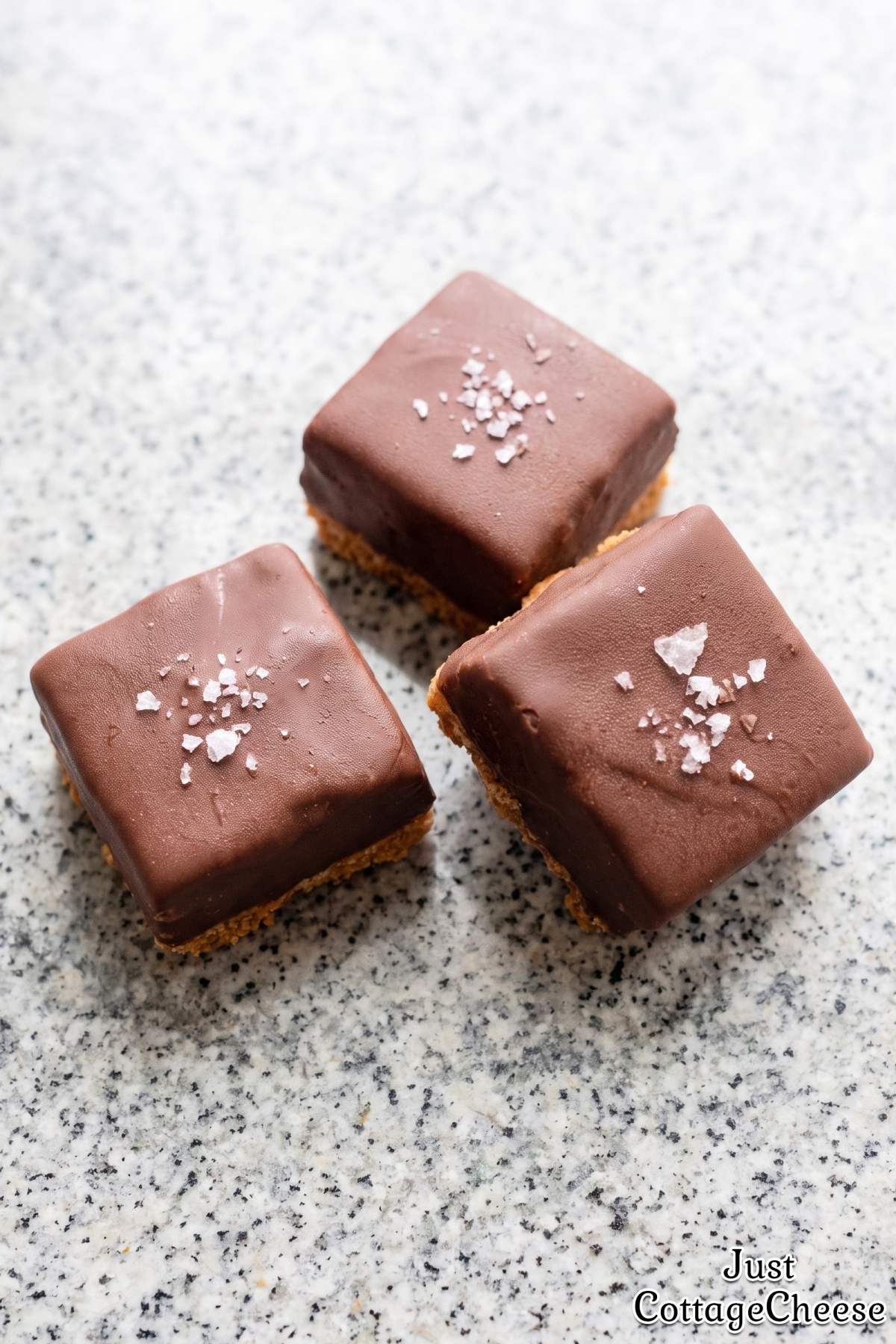 Chocolate covered cottage cheese bites
