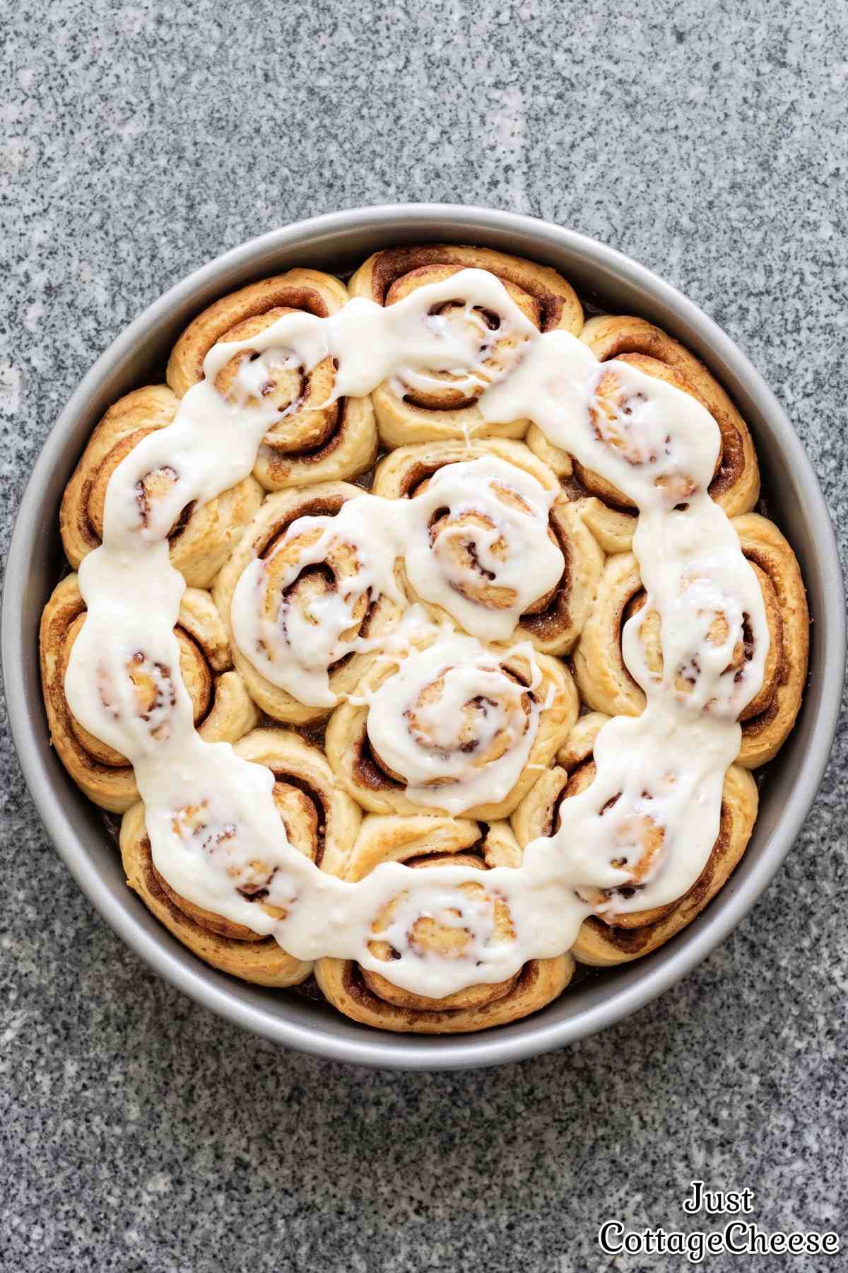 Soft cottage cheese cinnamon swirl biscuits