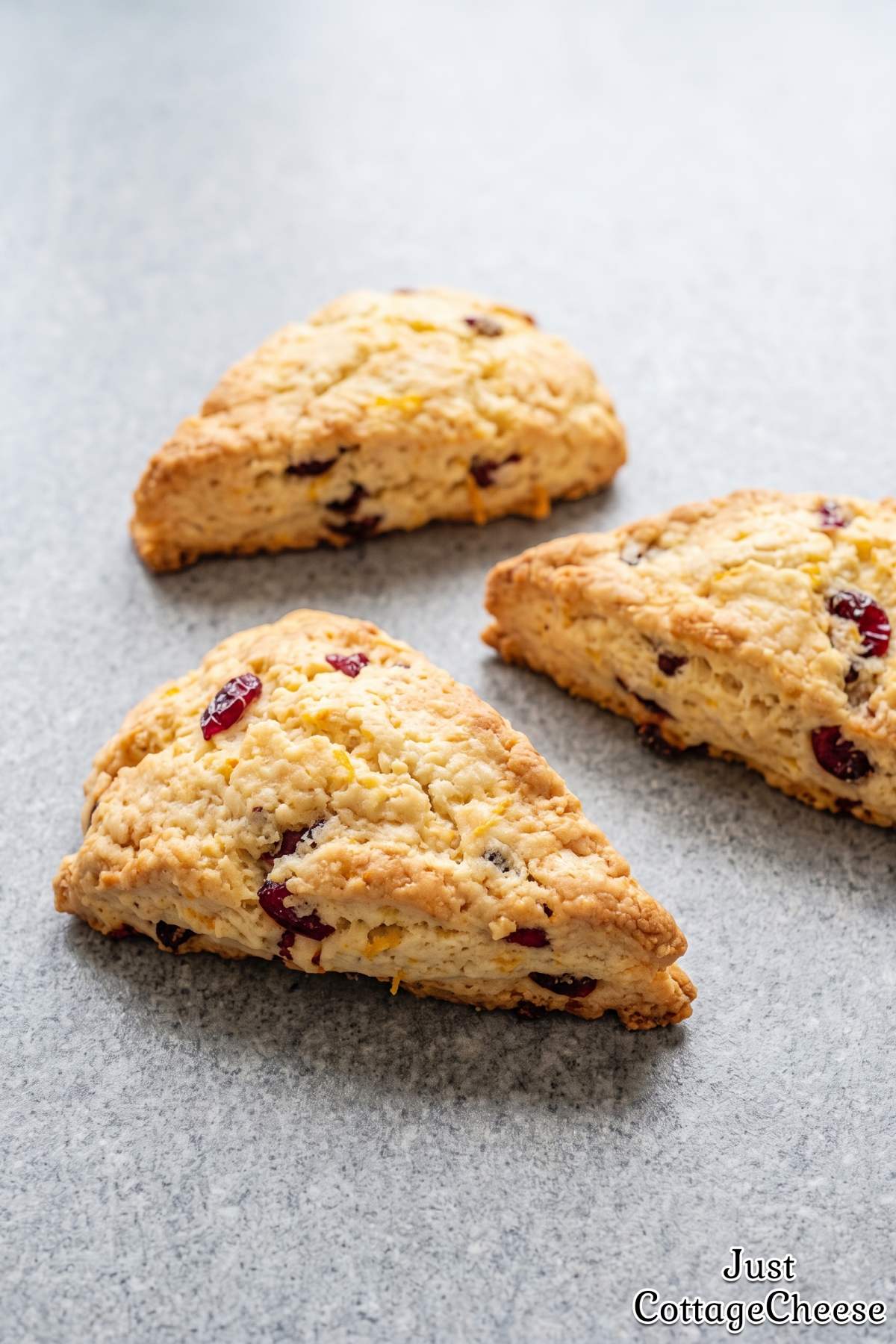 Zesty orange cranberry scones