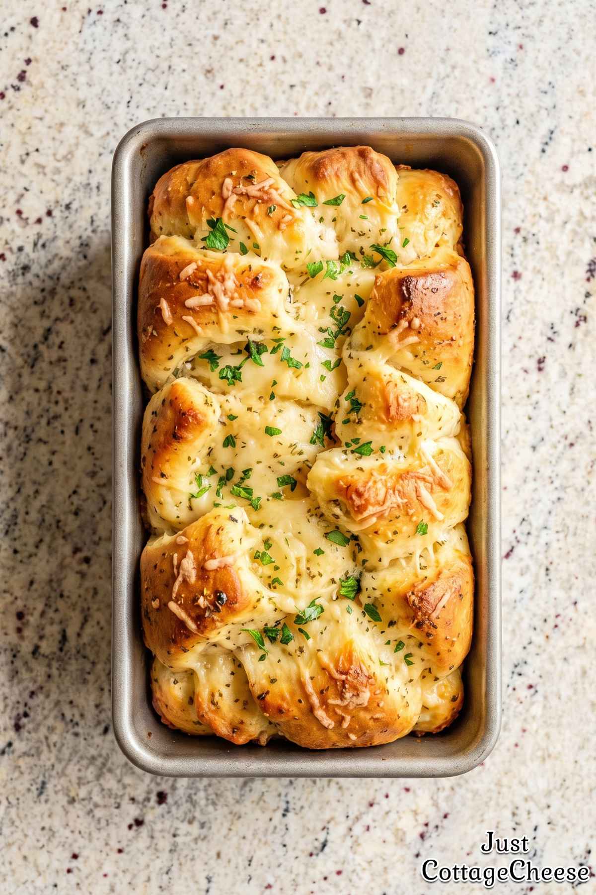 Cottage cheese pull-apart bread