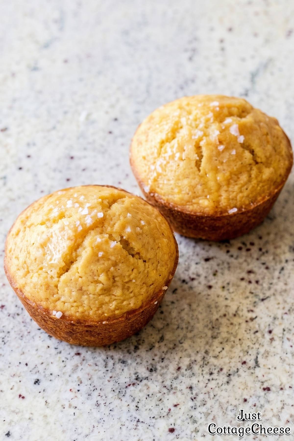 Fresh baked cottage cheese corn muffins