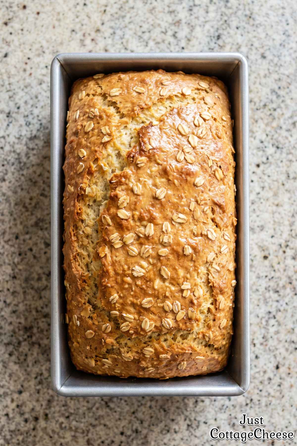 Hearty cottage cheese honey oat bread
