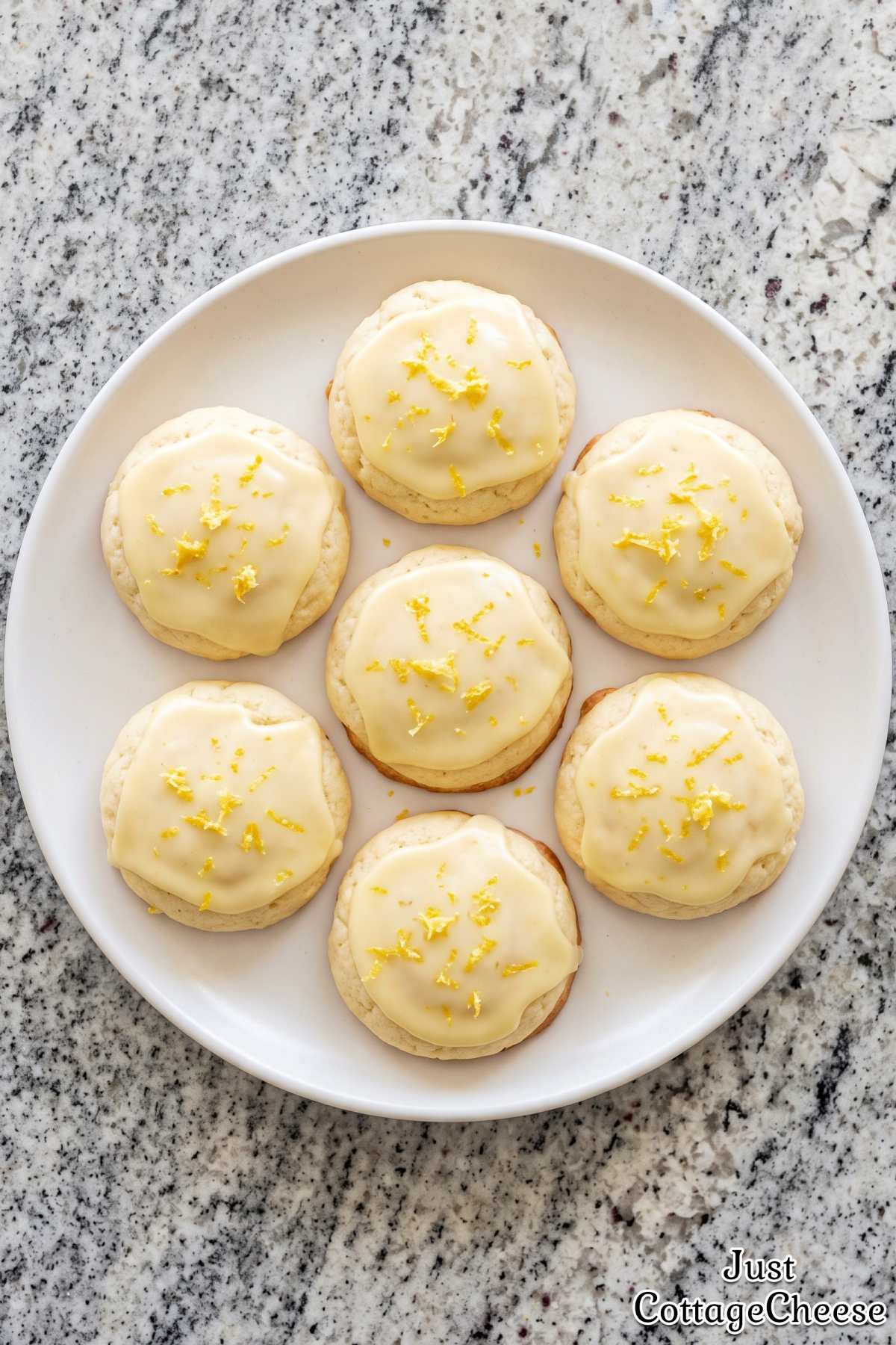 Soft Italian lemon cookies with glaze