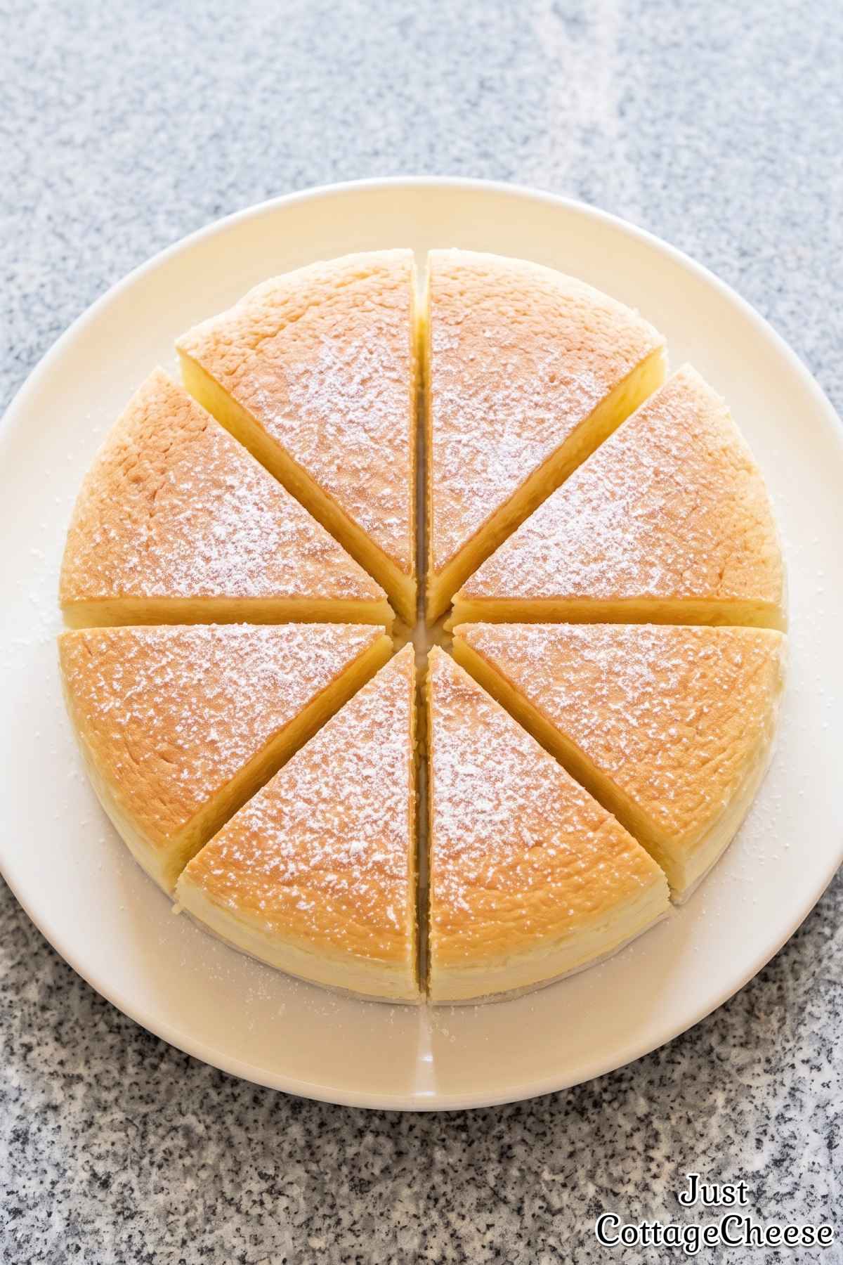 Tender Japanese cotton cheesecake