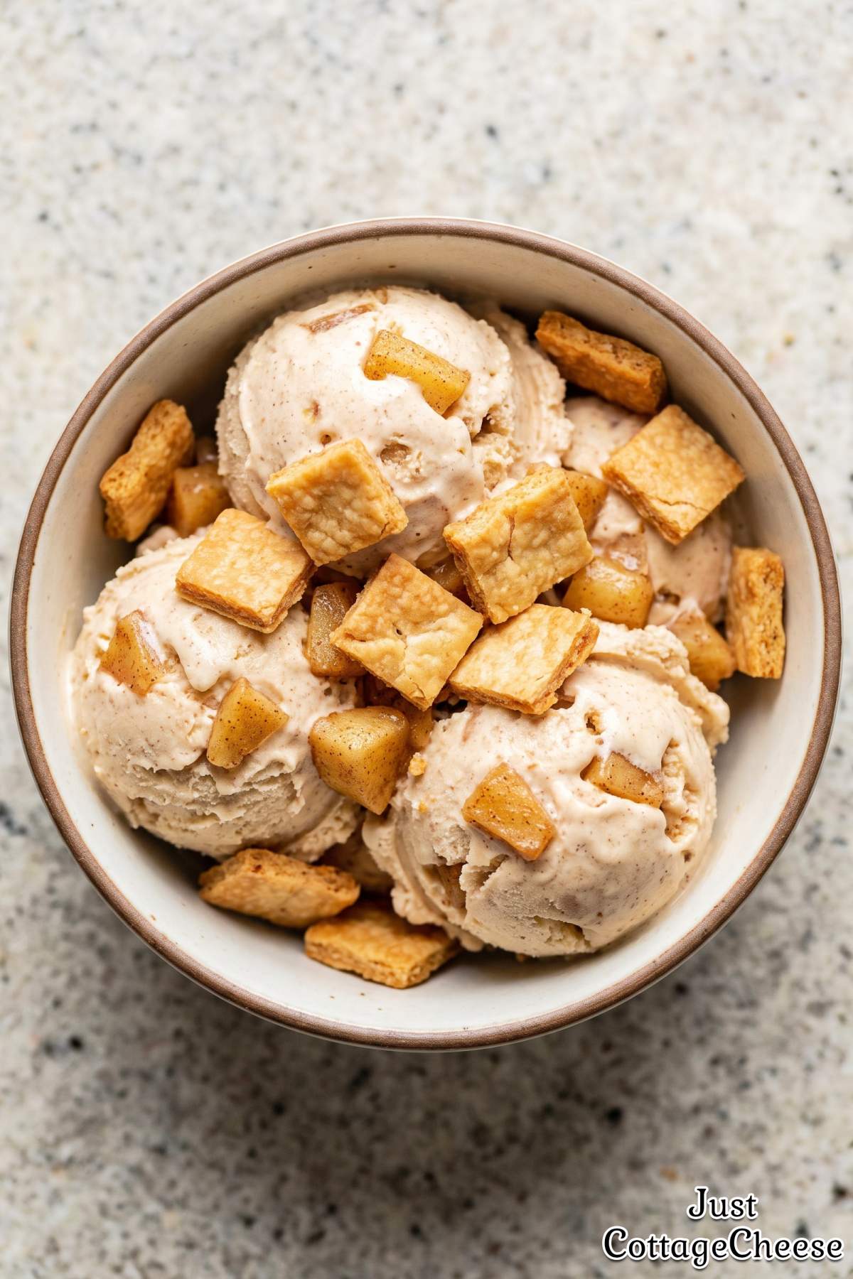 Creamy cottage cheese protein ice cream