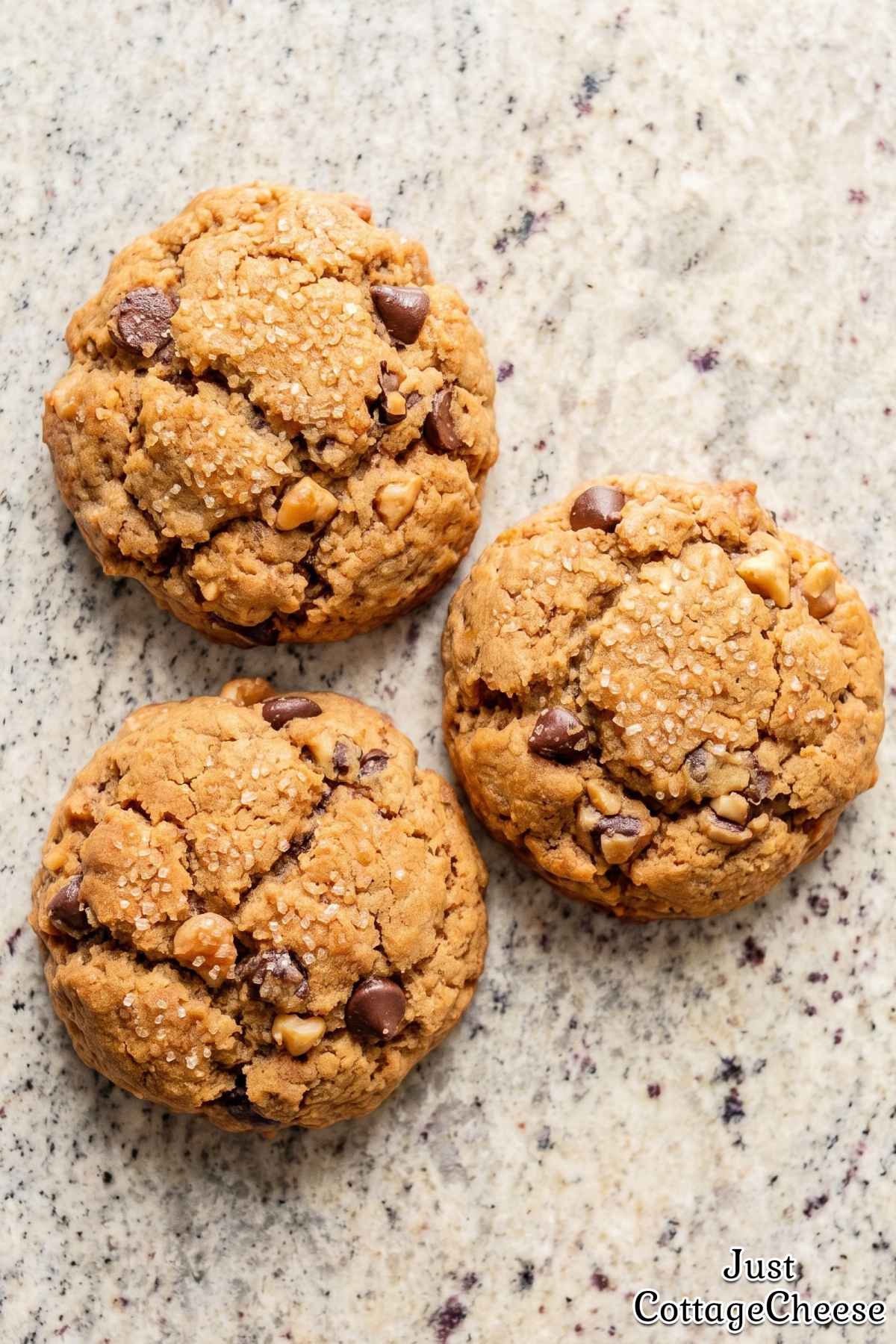 Sweet cottage cheese banana cookies
