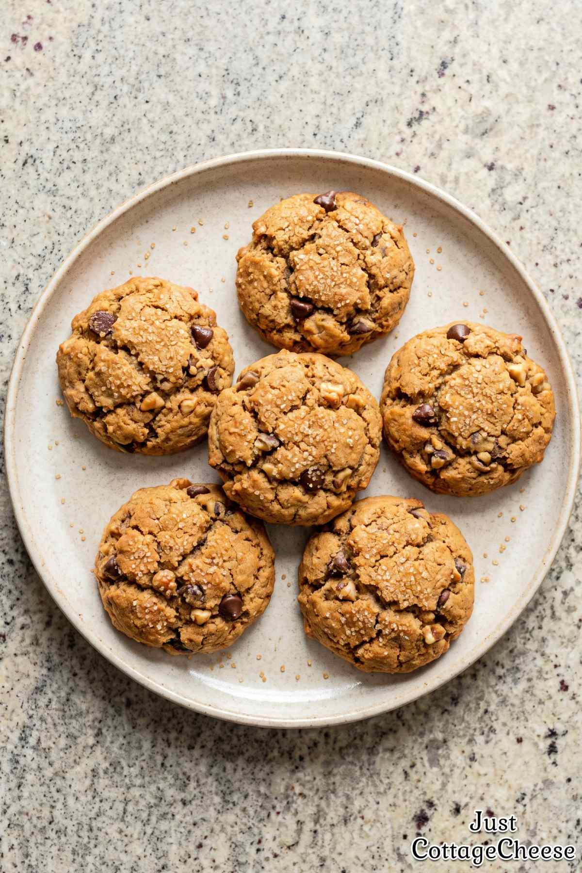 Moist cottage cheese banana cookies