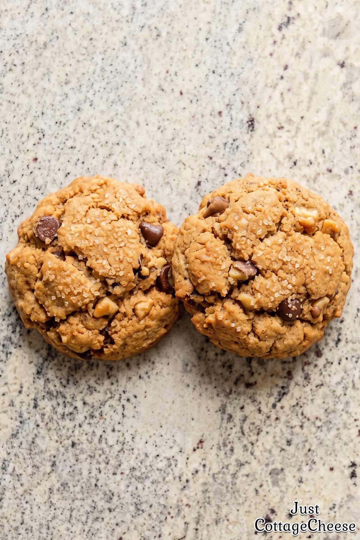 Chewy cottage cheese protein cookies