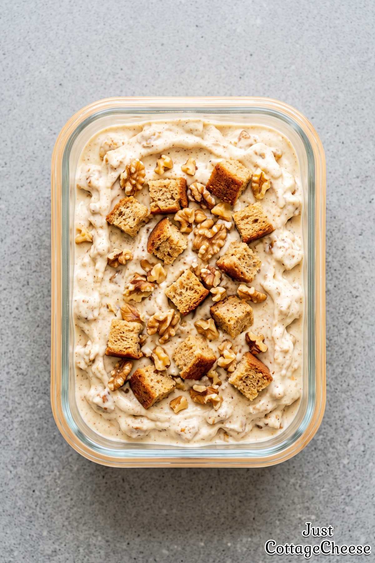 Easy blended cottage cheese banana ice cream