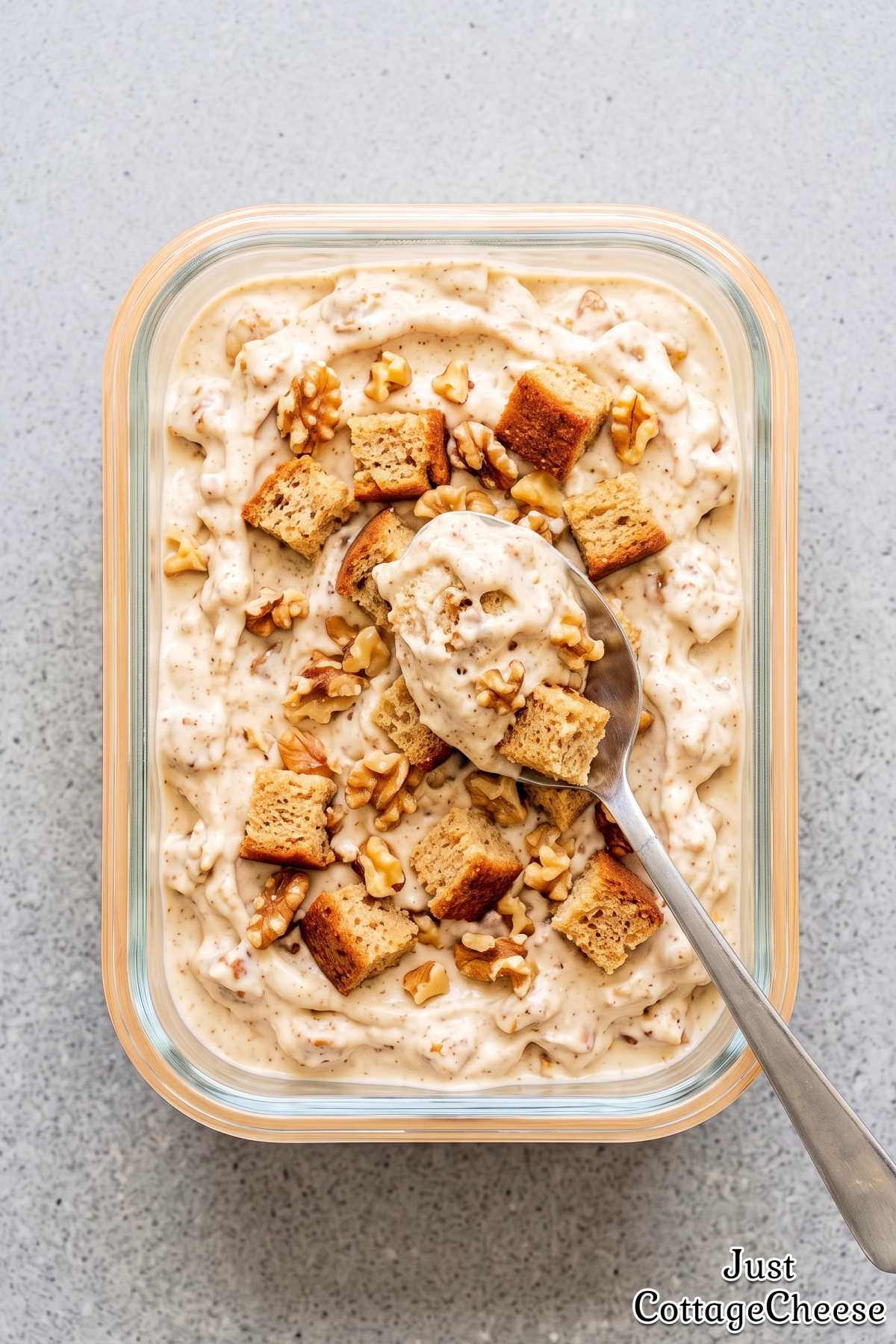 Homemade cottage cheese protein ice cream