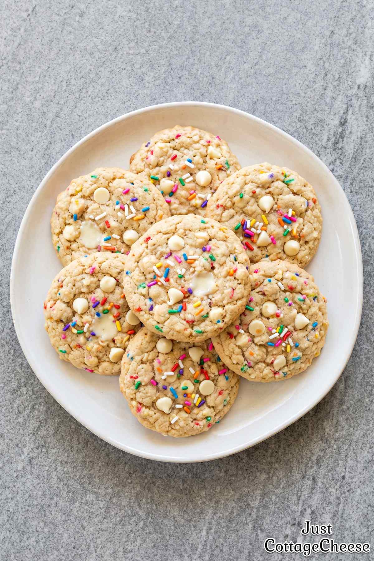 Fluffy cottage cheese protein cookies