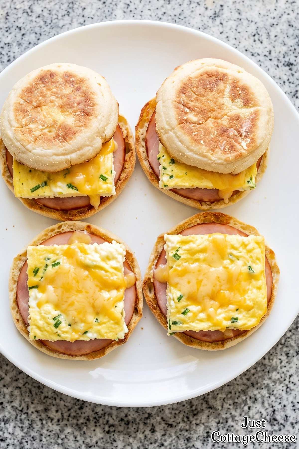 Golden protein breakfast sandwich