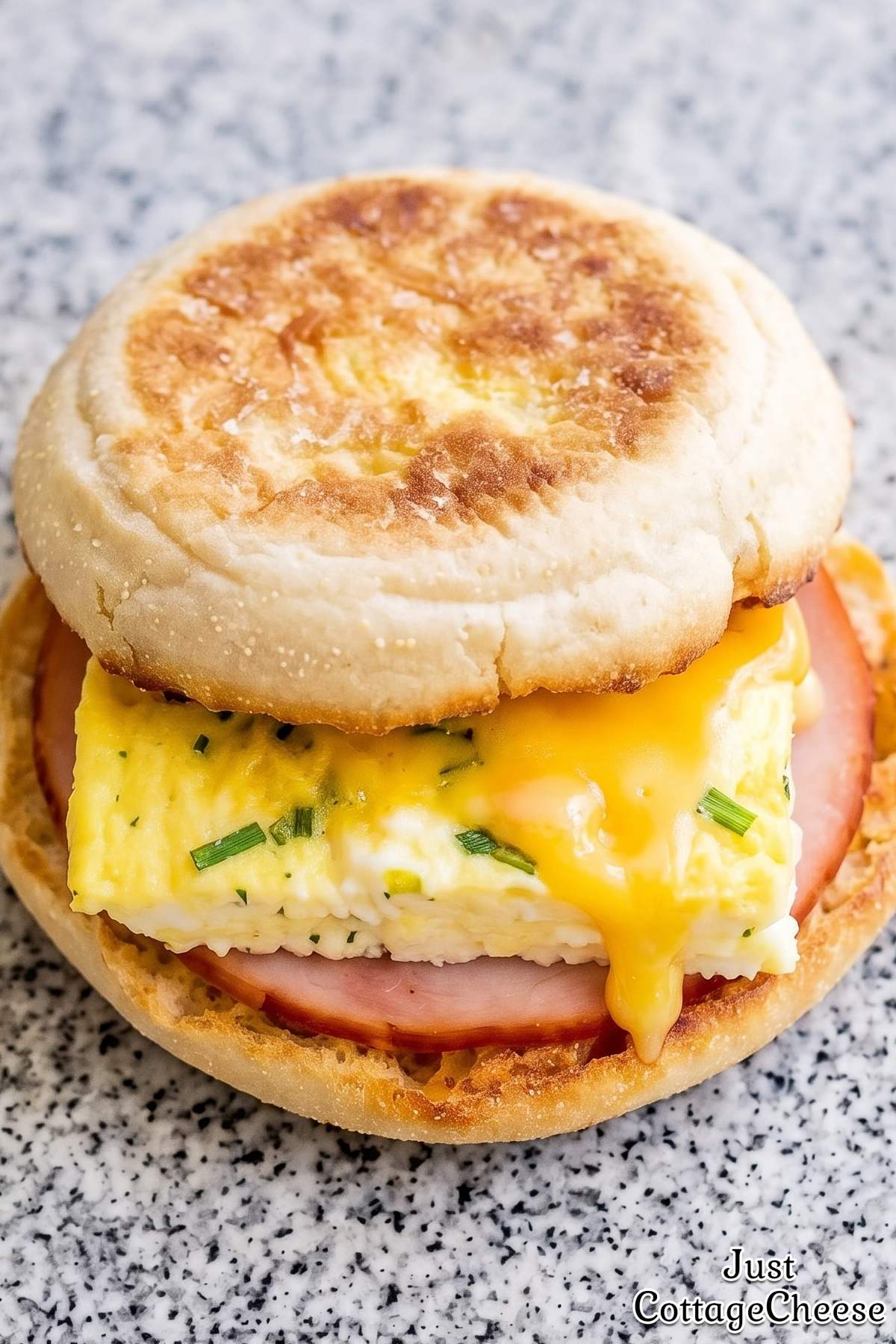 Cottage cheese protein breakfast sandwich