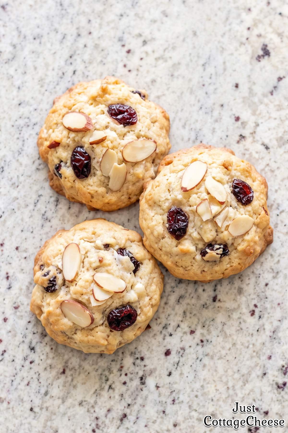 Homemade cottage cheese cherry cookies