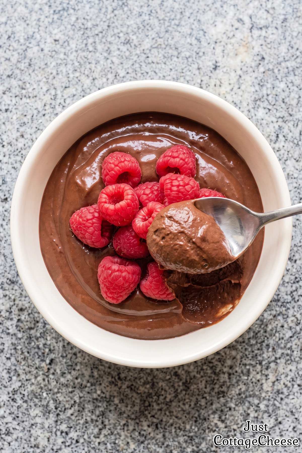 Easy cottage cheese chocolate mousse