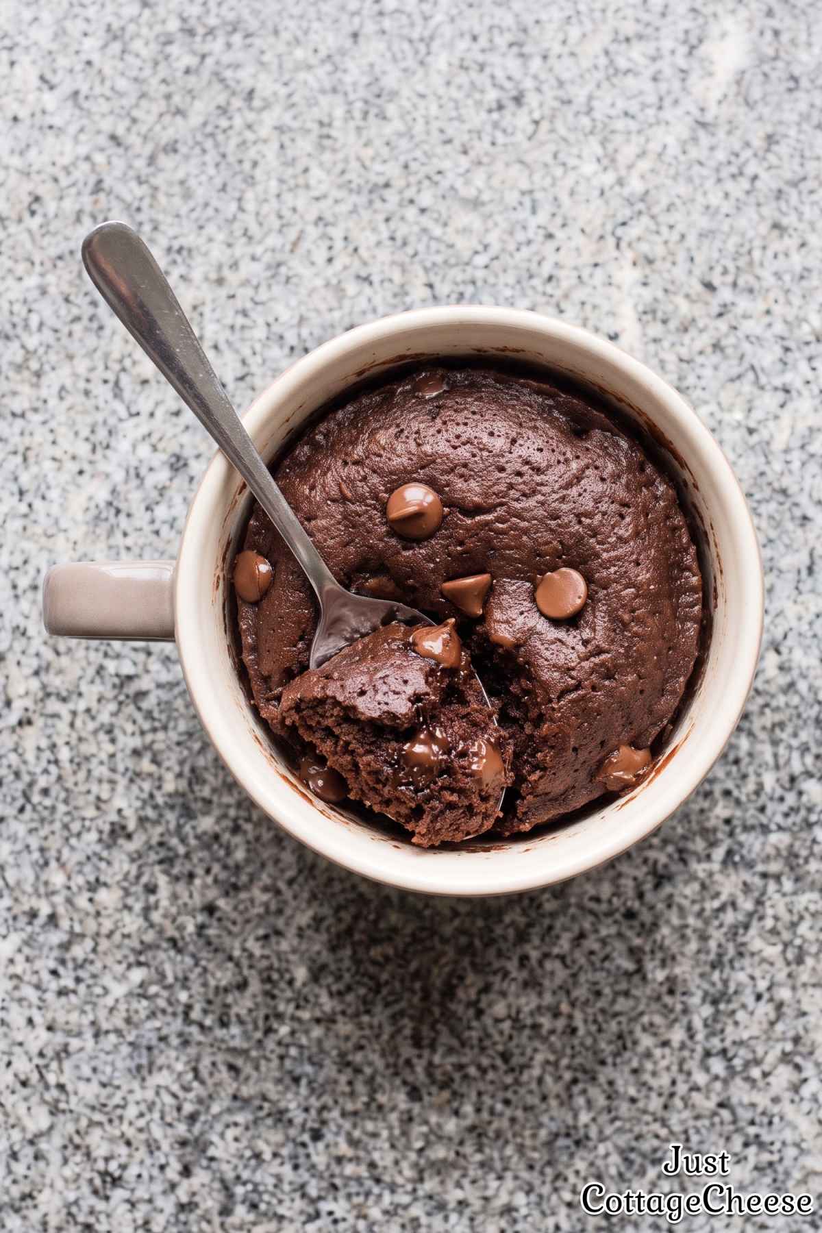Simple high protein chocolate mug cake
