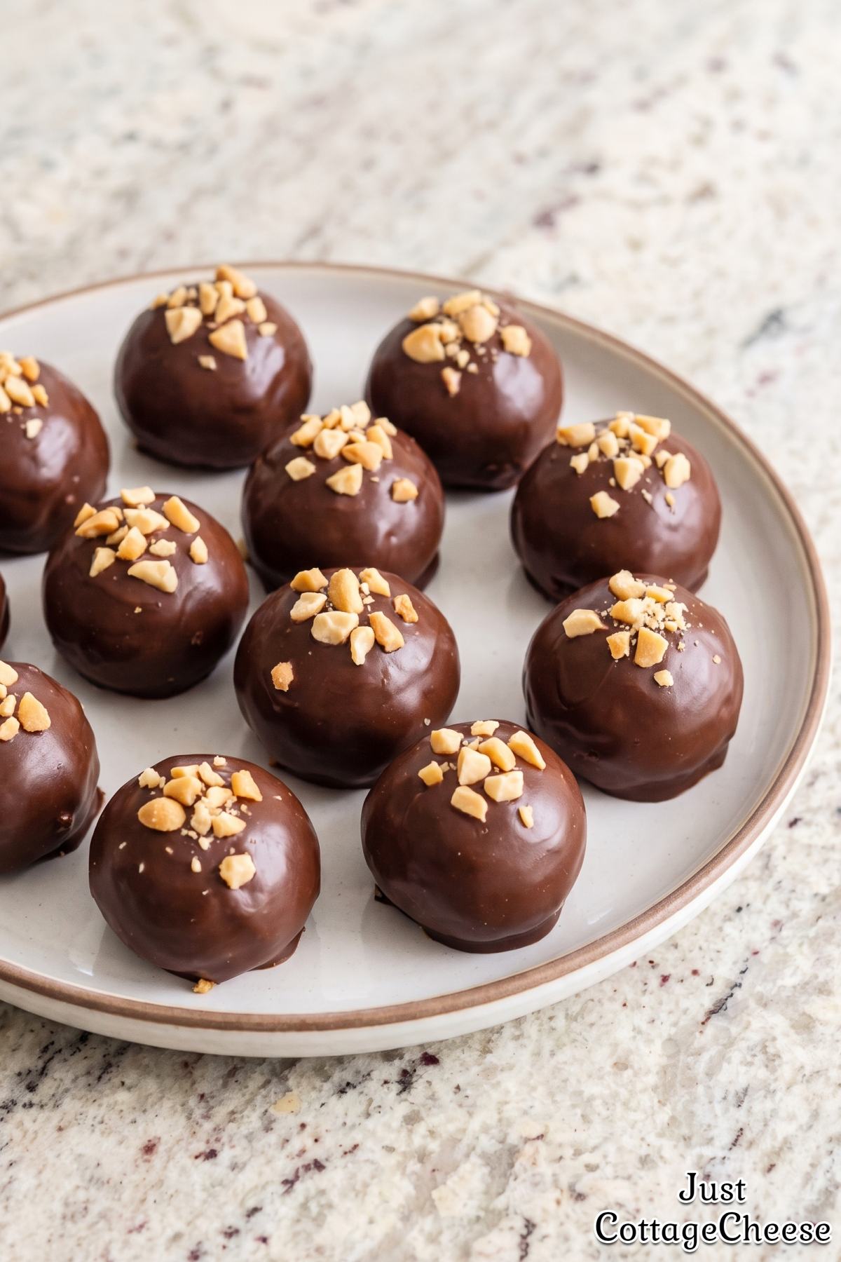 Easy cottage cheese peanut butter bites