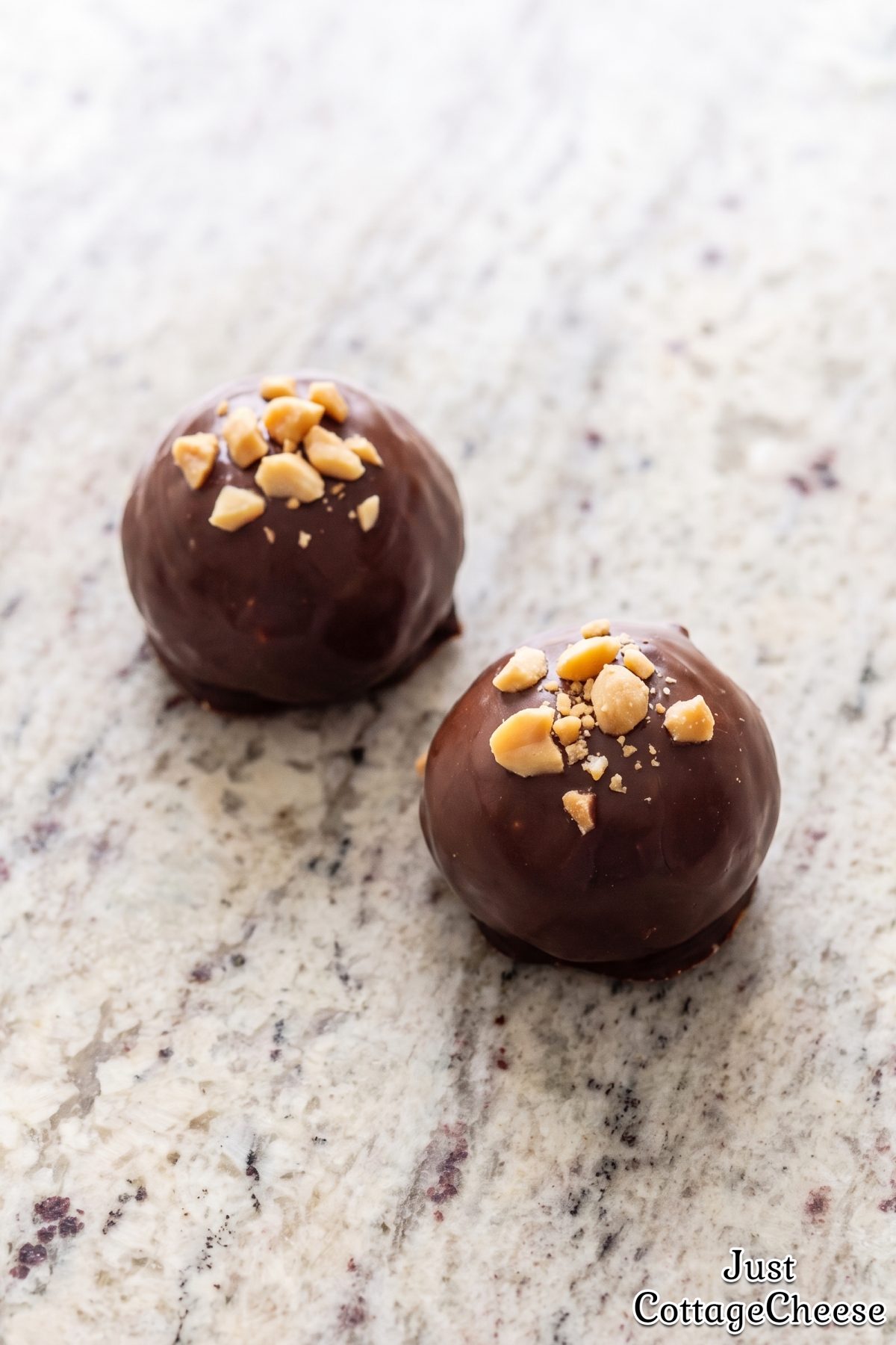 Rich protein chocolate peanut butter balls