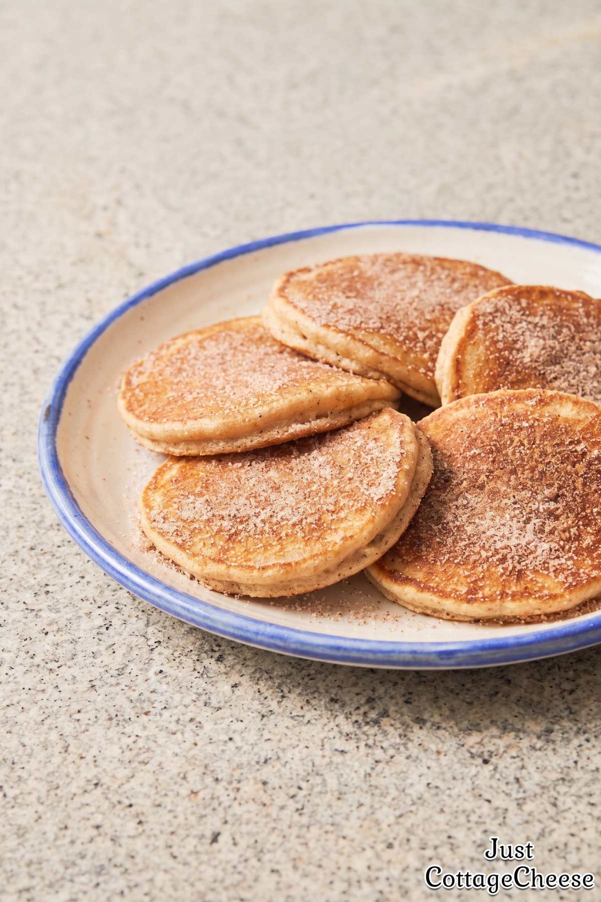 High protein churro pancakes