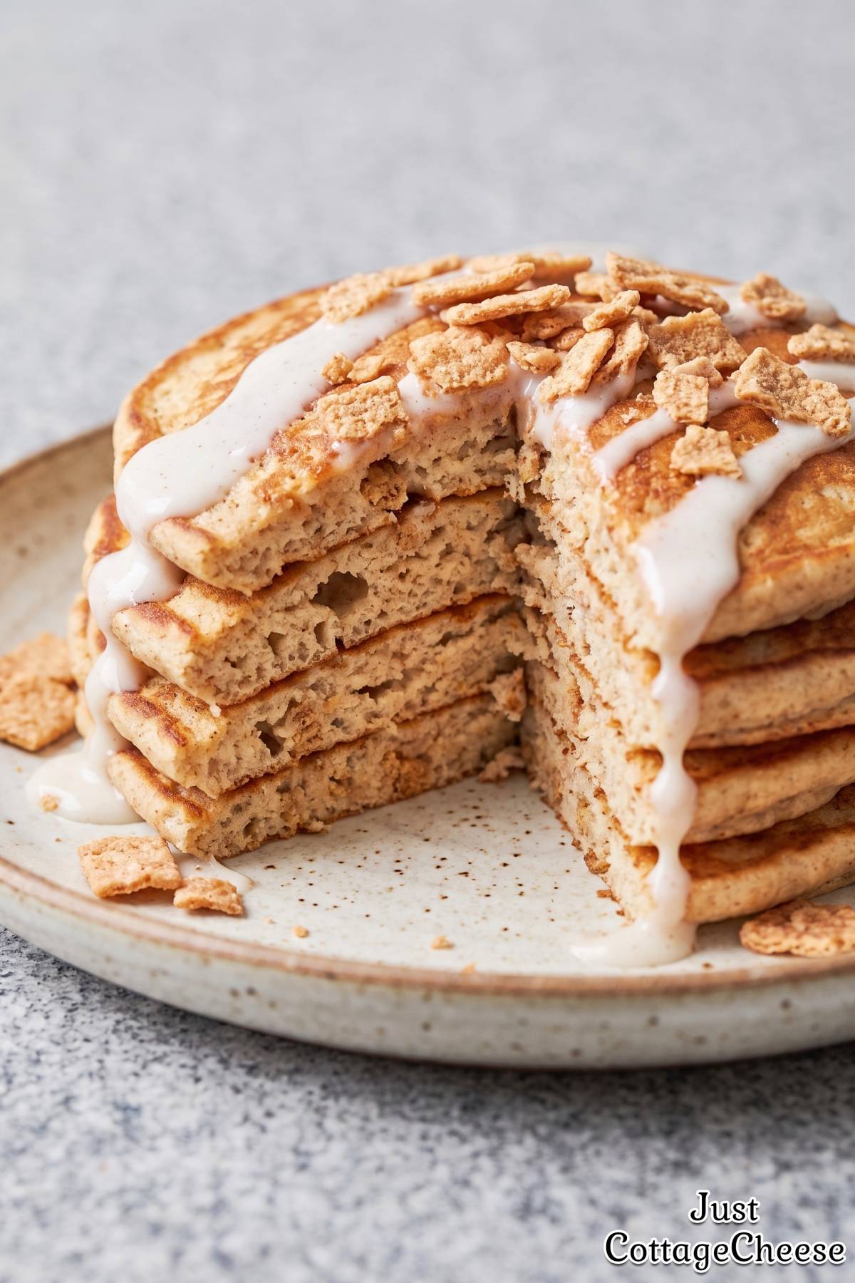Healthy cottage cheese pancakes