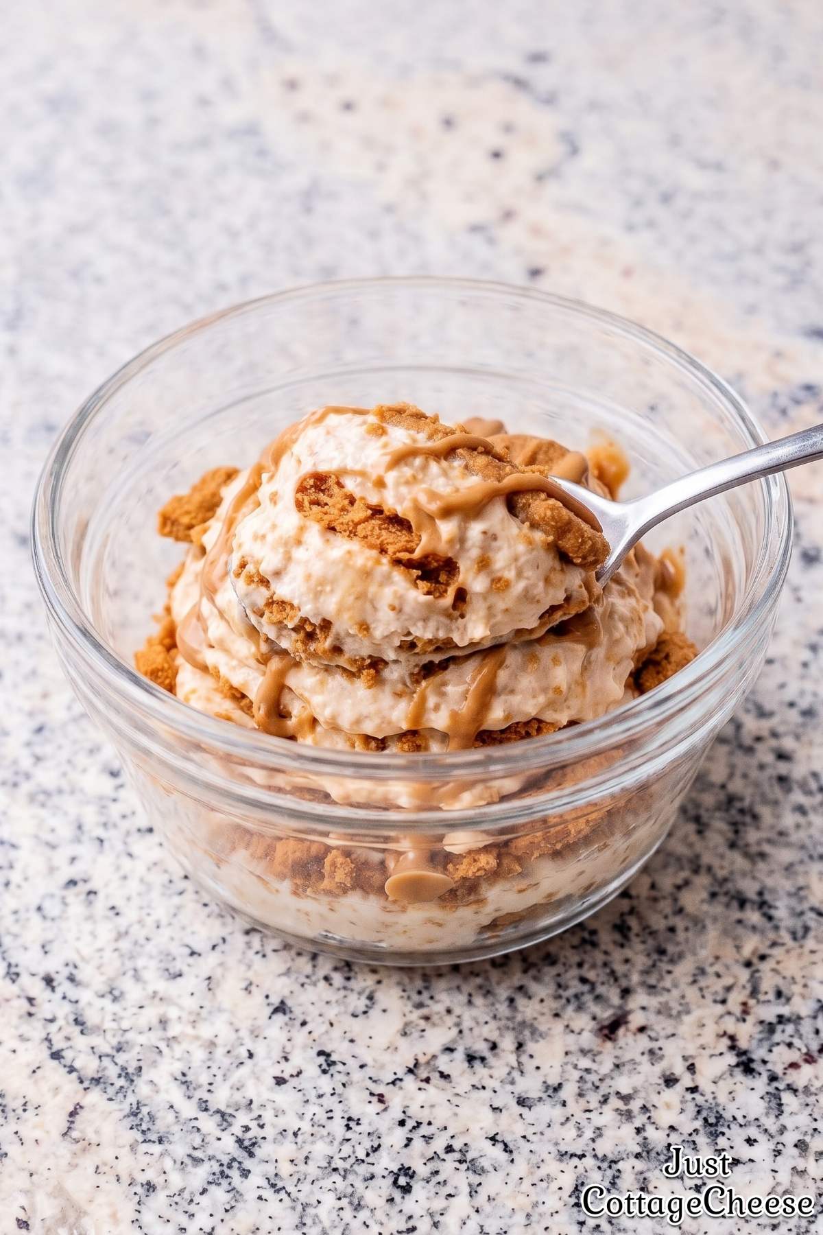 Rich cottage cheese protein icebox cake