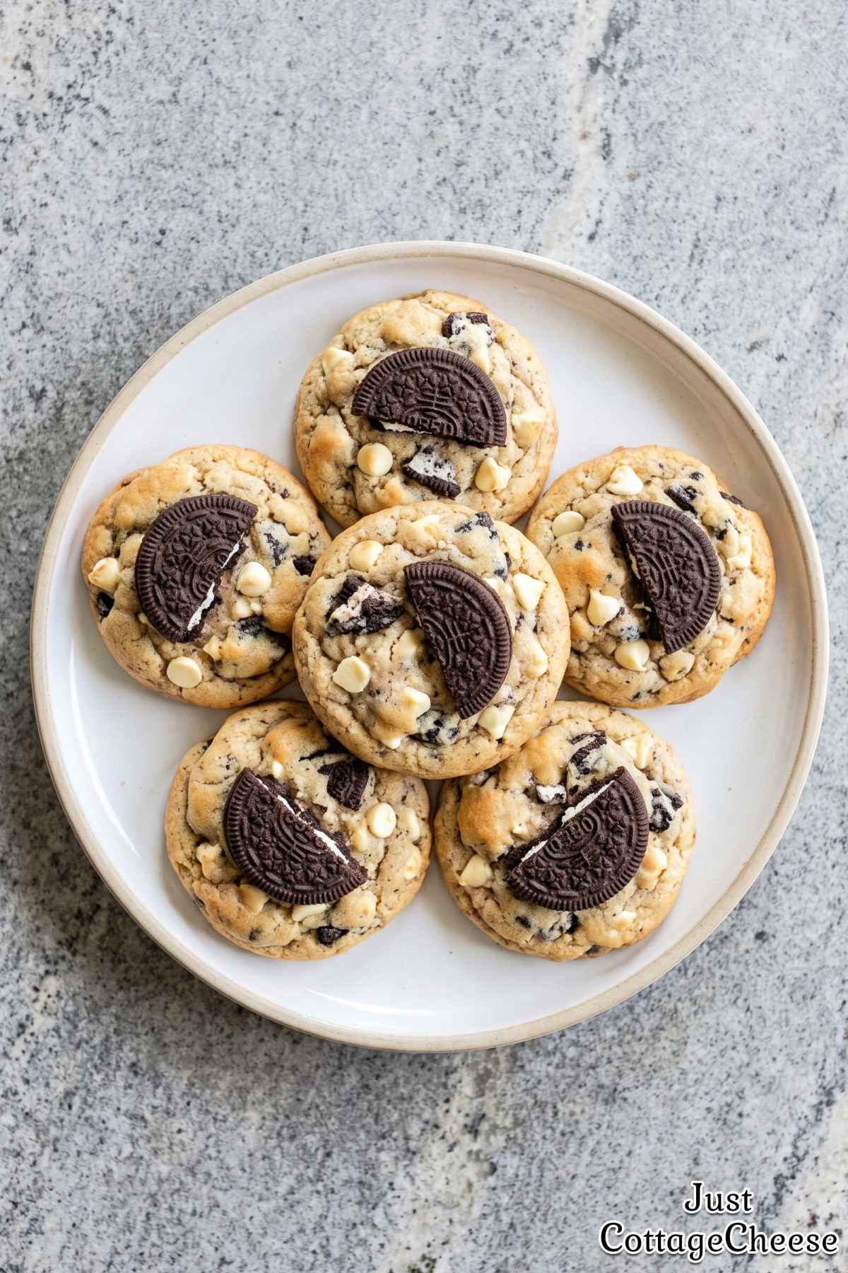 Sweet cottage cheese protein cookies