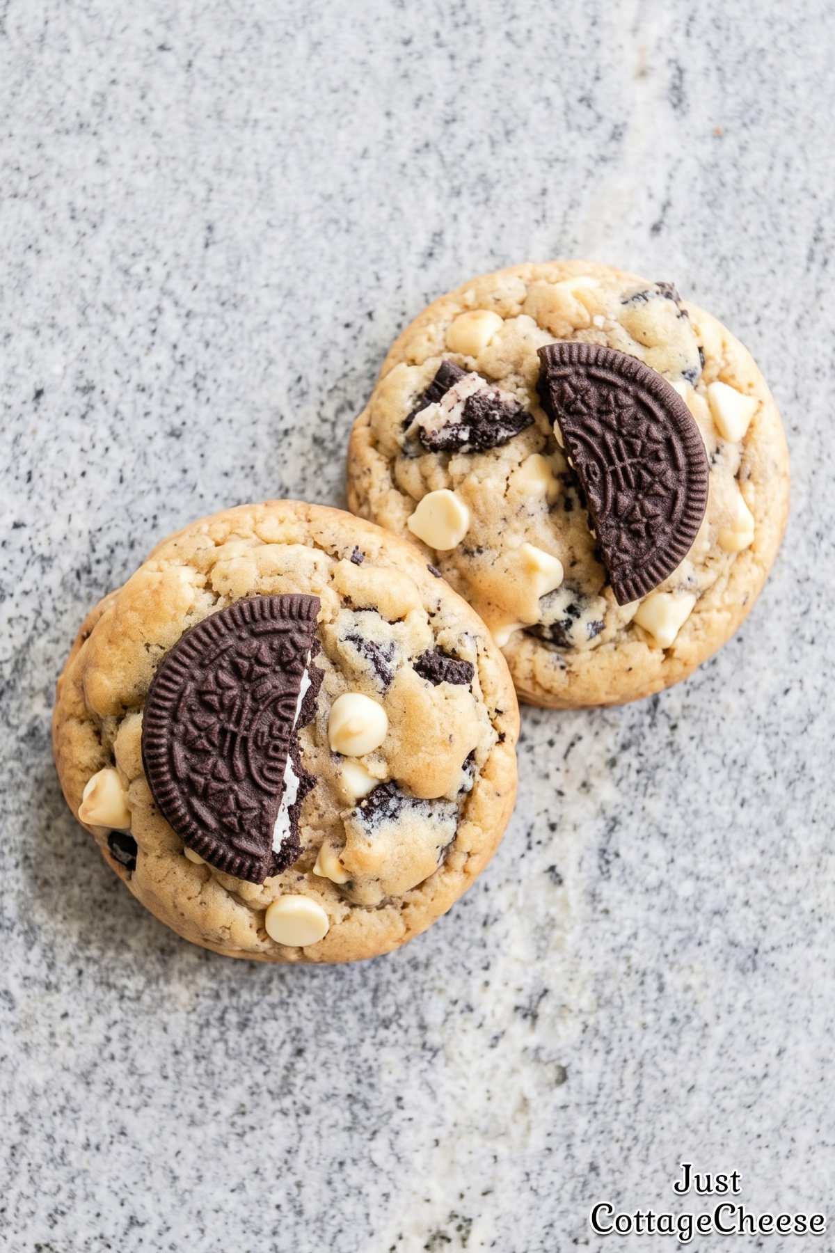 Chewy cottage cheese protein cookies