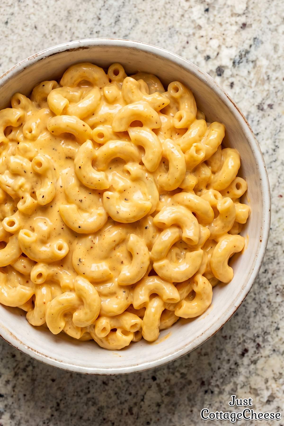 Comforting cottage cheese mac and cheese
