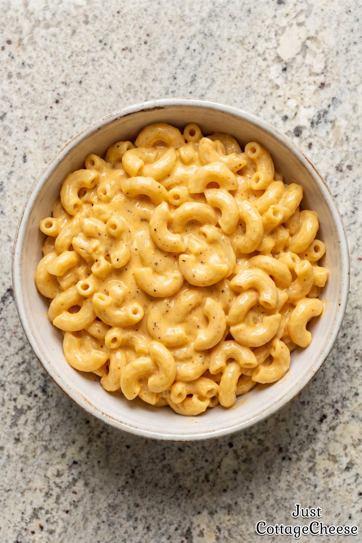 Homemade cottage cheese mac and cheese