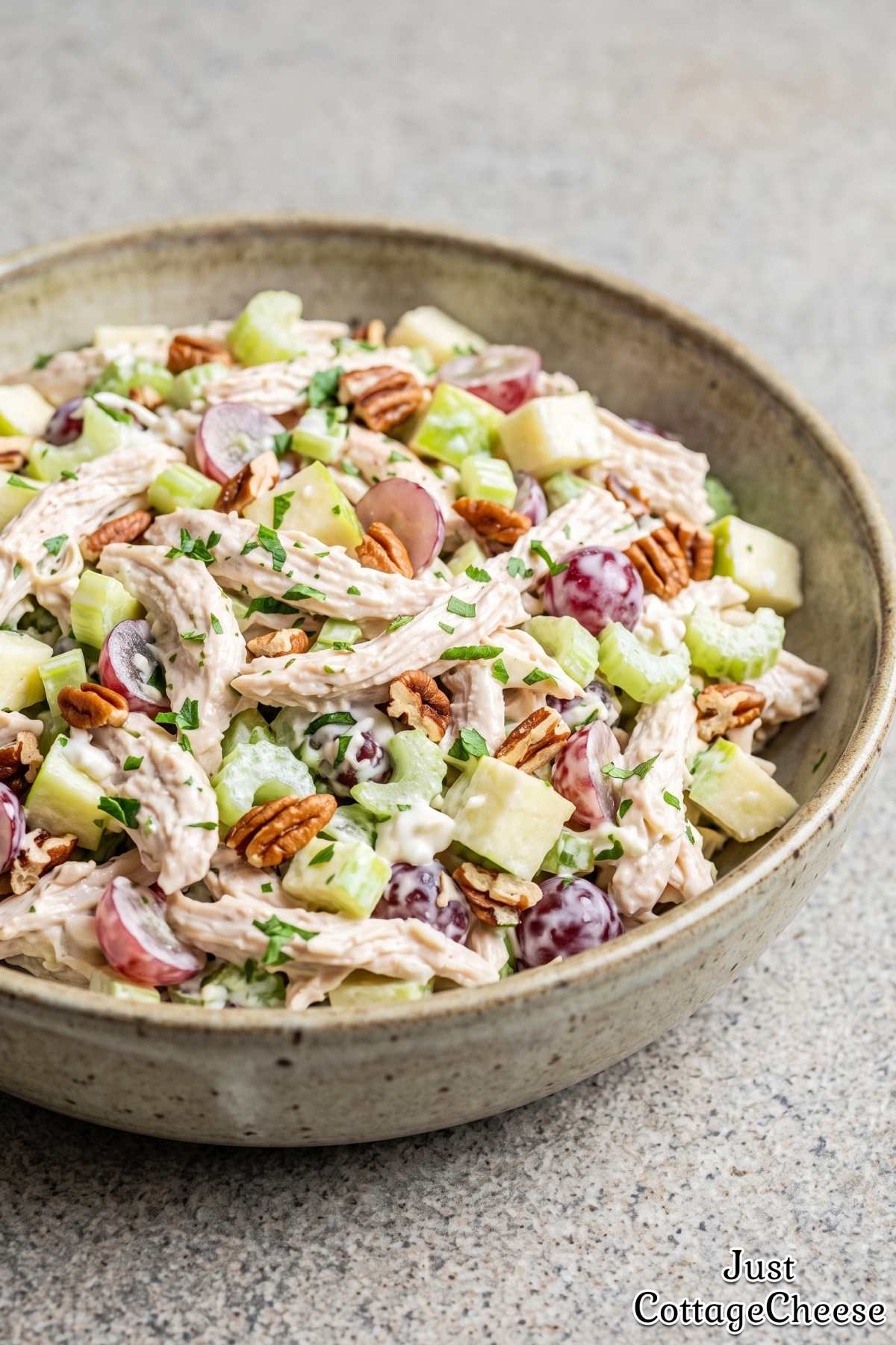 Easy high protein cottage cheese chicken salad