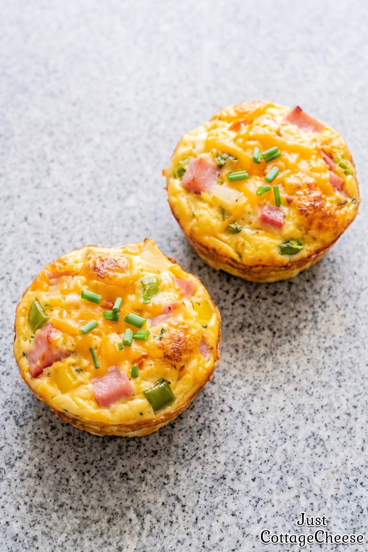 Hearty Denver egg muffins with ham