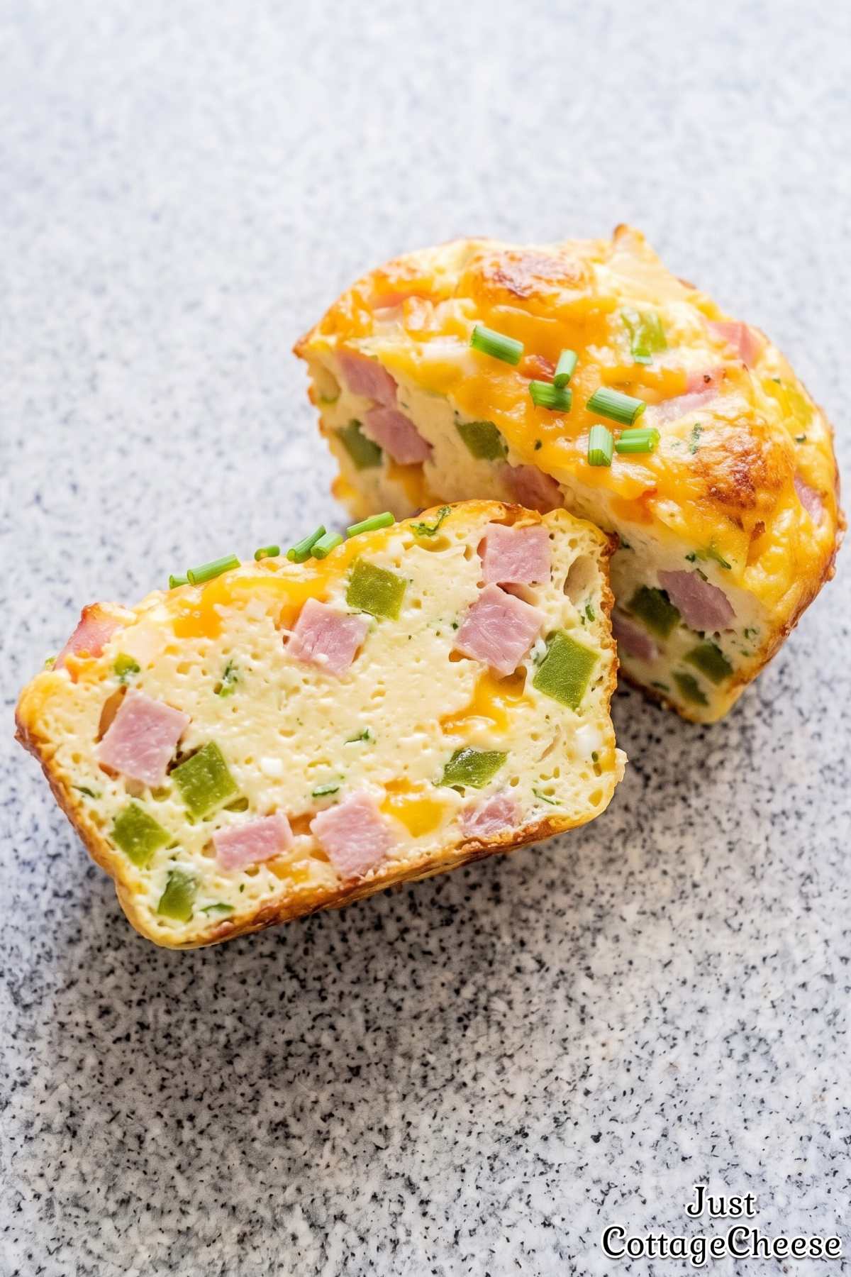 Baked protein egg muffins with peppers