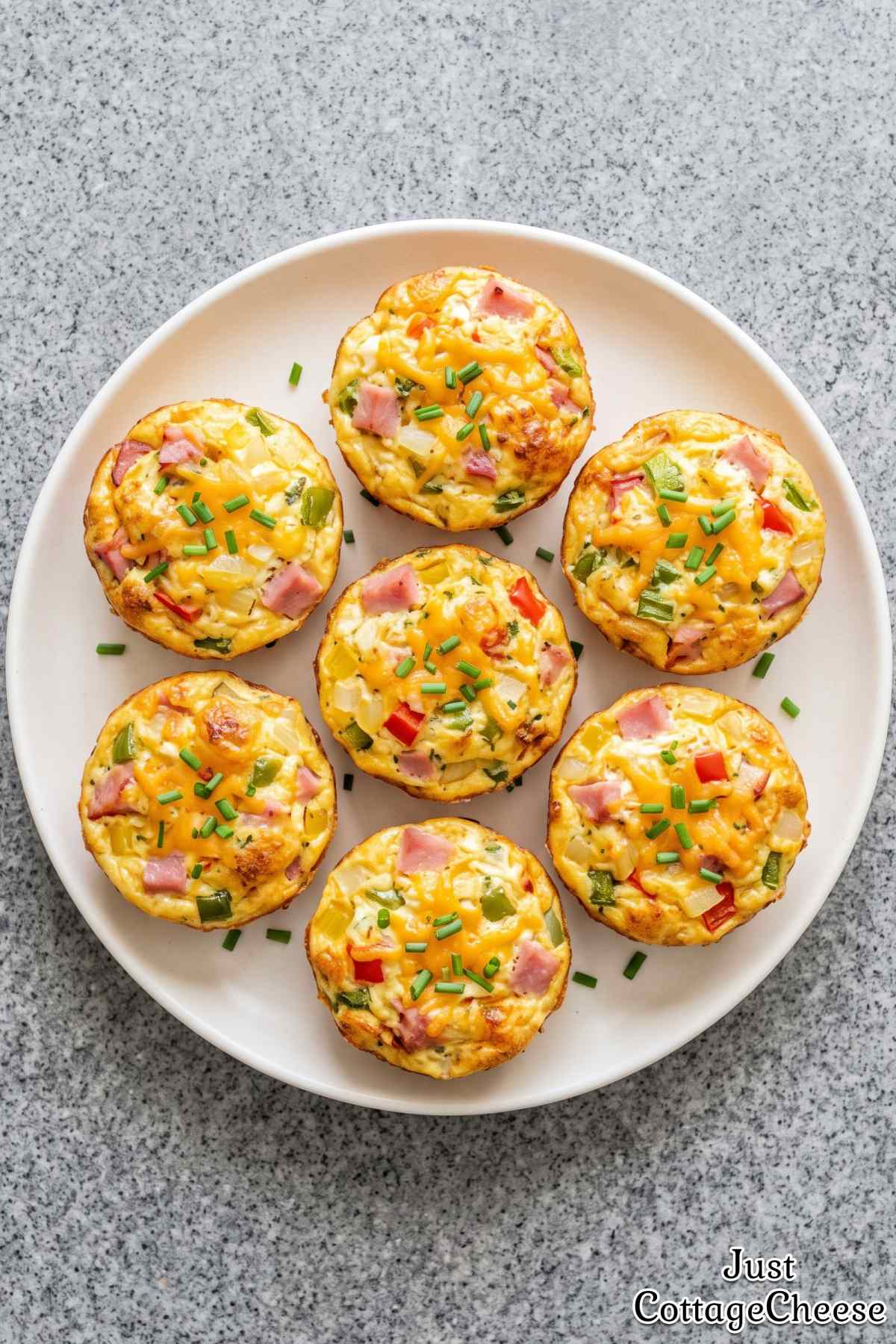 Fluffy cottage cheese egg muffins