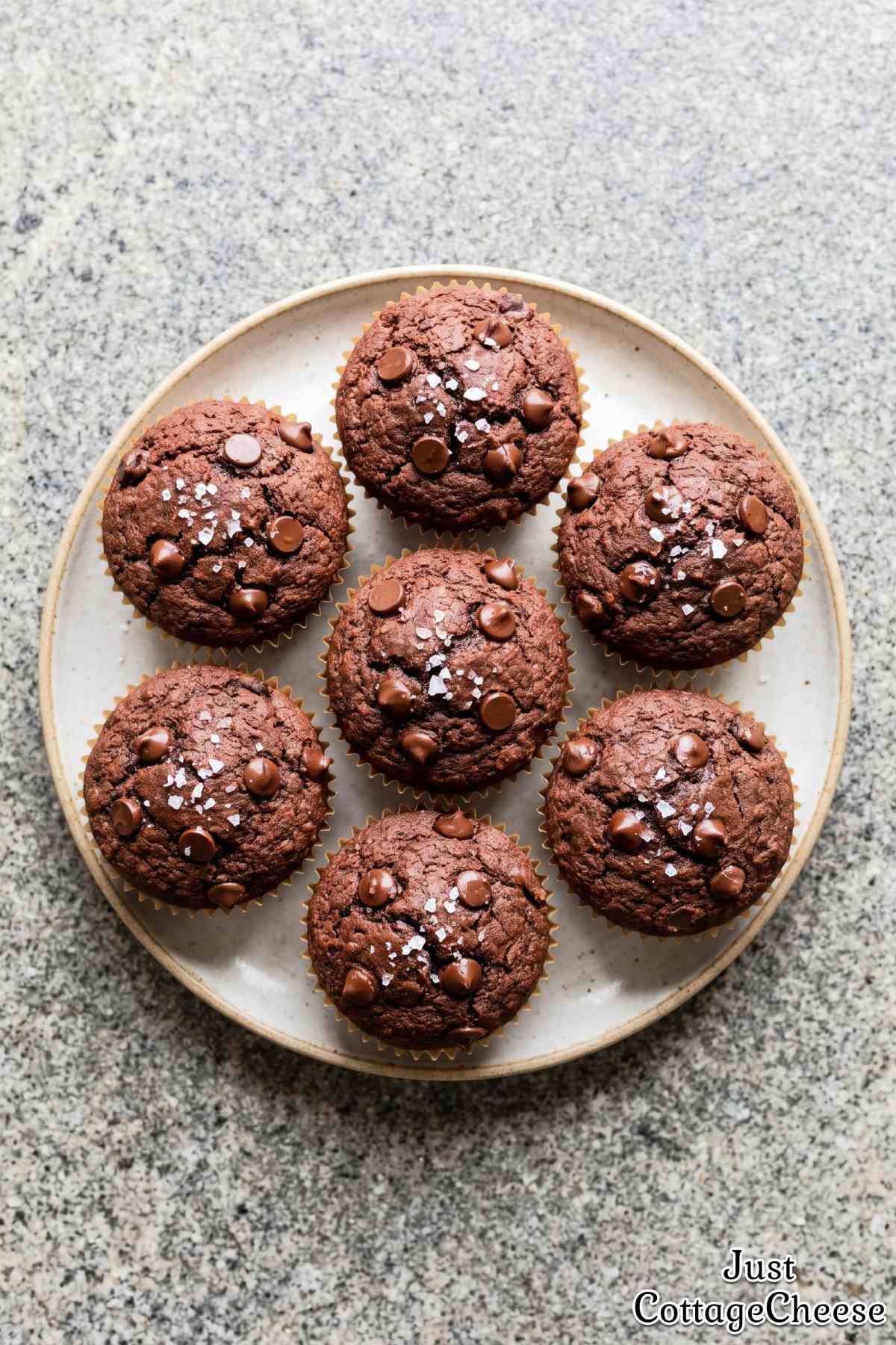 Homemade protein chocolate muffins