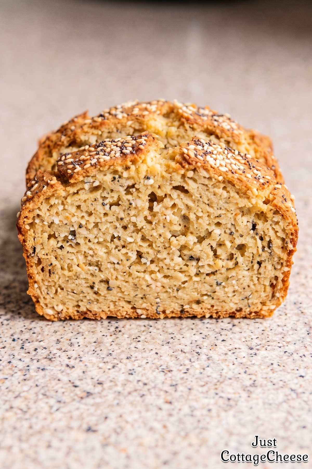 Everything bagel bread with cottage cheese