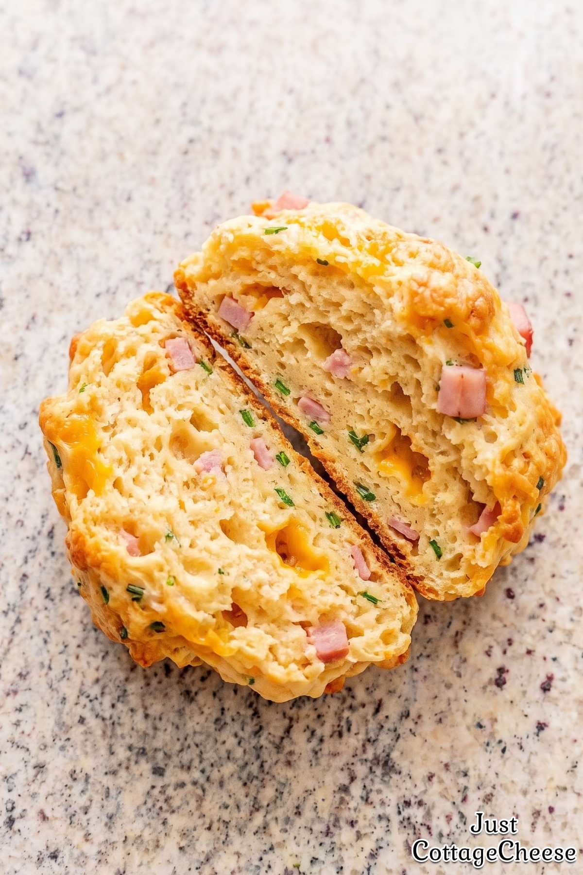Fresh cottage cheese protein biscuits