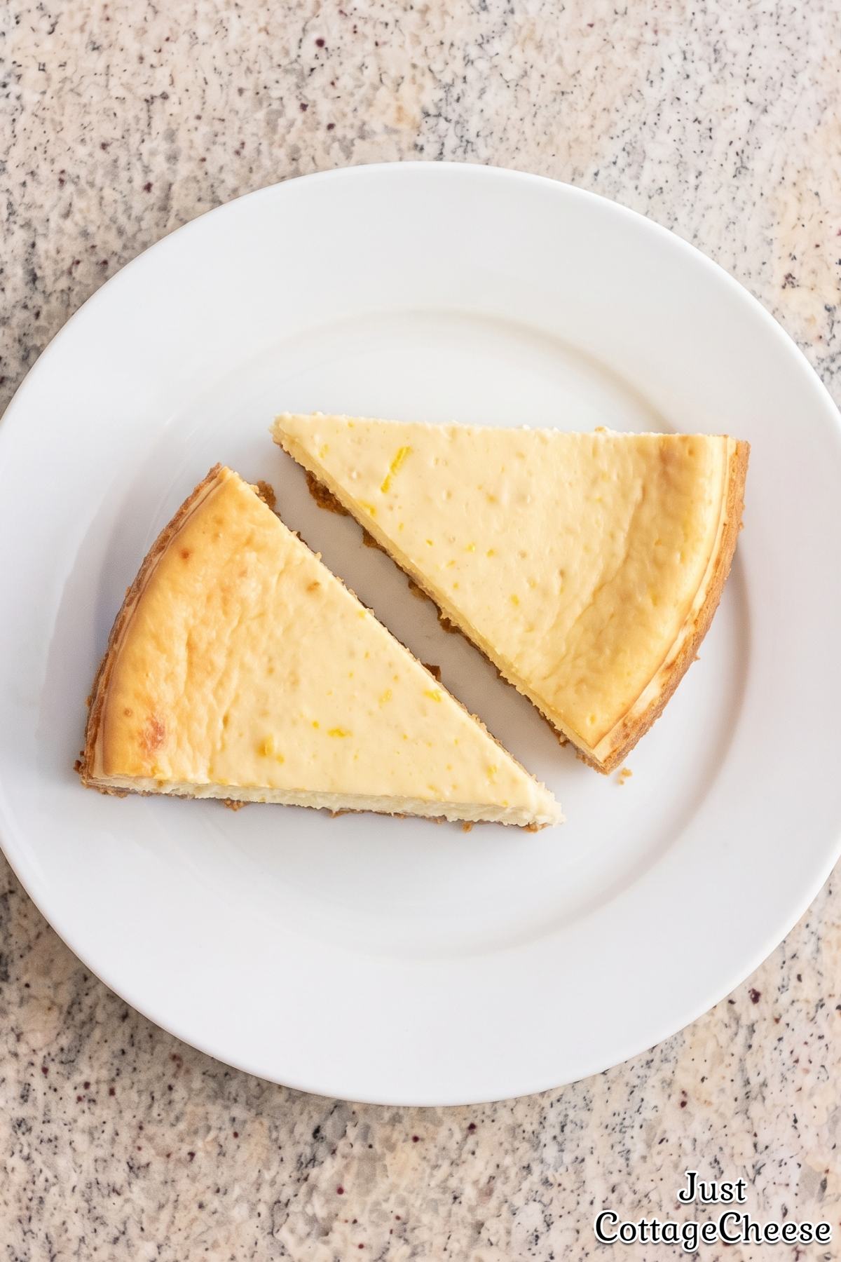 Sweet lemon protein cheesecake dessert