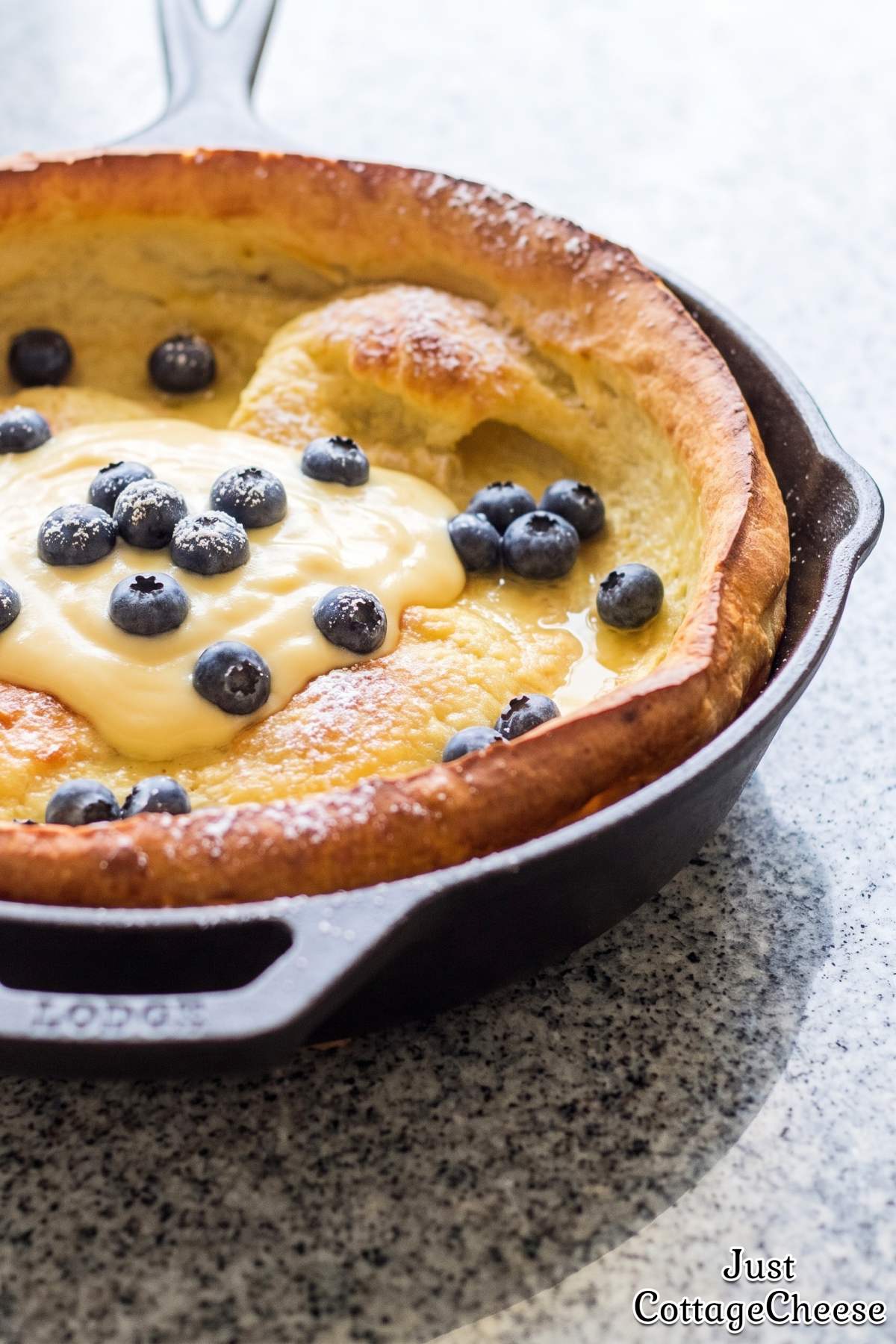 Zesty protein lemon Dutch baby pancake